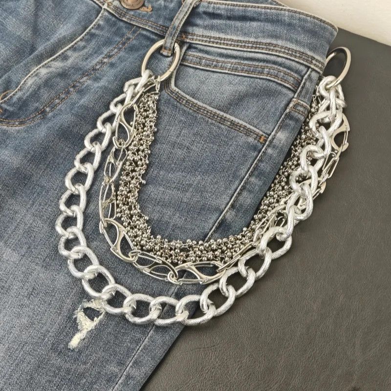 Jewelry Heavy-Duty Cuban Link Hip-Hop Pants Chain Size ONE SIZE - 3 Thumbnail