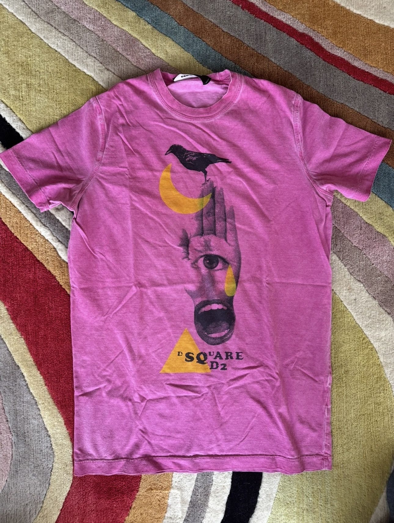 Dsquared2 DSQUARED2 Pink Hand T-Shirt Size US S / EU 44-46 / 1 - 1 Thumbnail