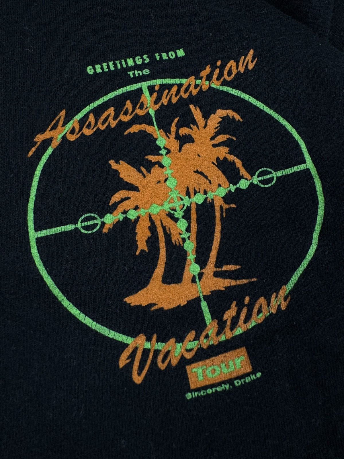 Drake 2019 Drake assasination vacation tour merch graphic rap tee Size US S / EU 44-46 / 1 - 8 Thumbnail