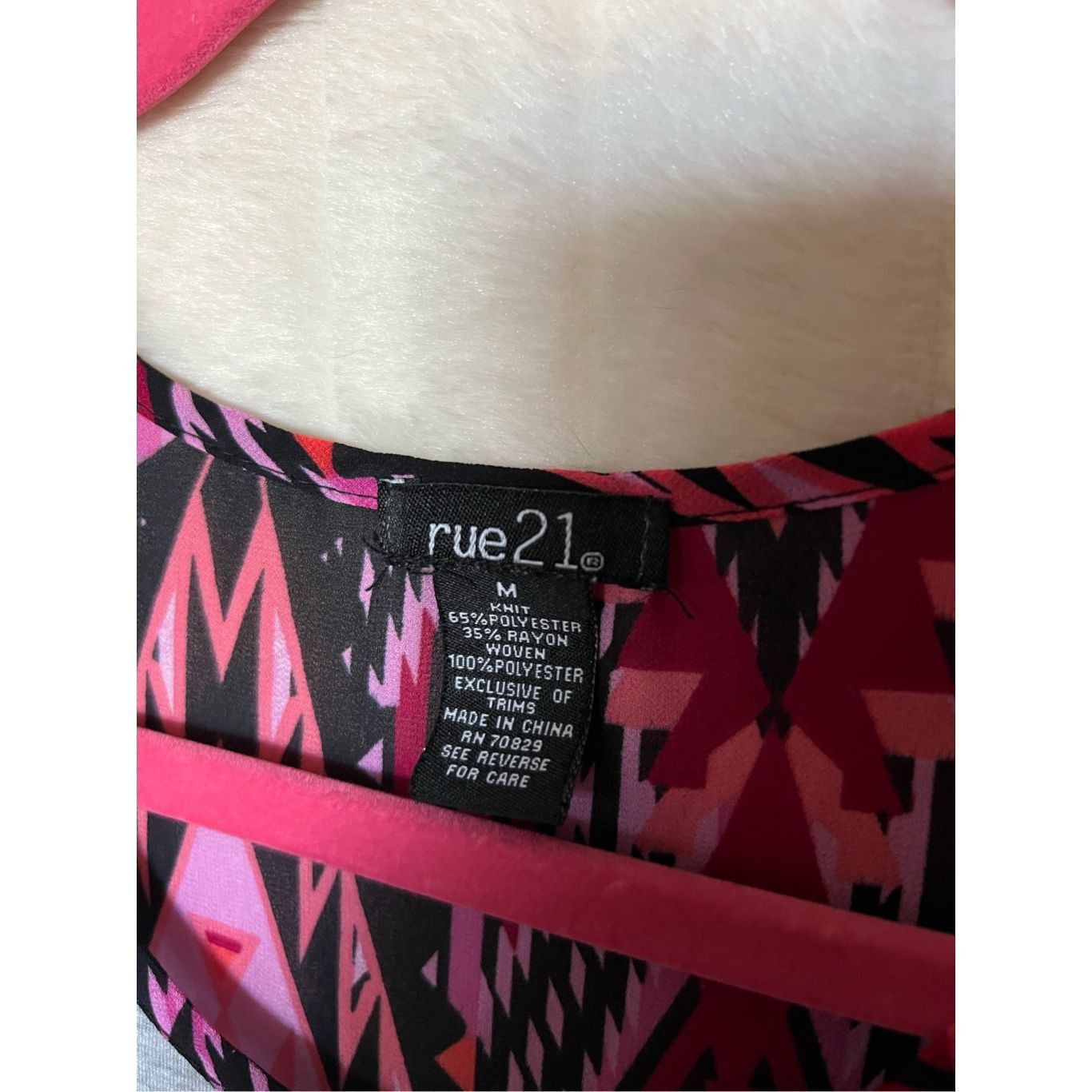 rue21 Rue 21 Grey & Patterned Tank Top Woman’s Size Medium Size M / US 6-8 / IT 42-44 - 4 Thumbnail