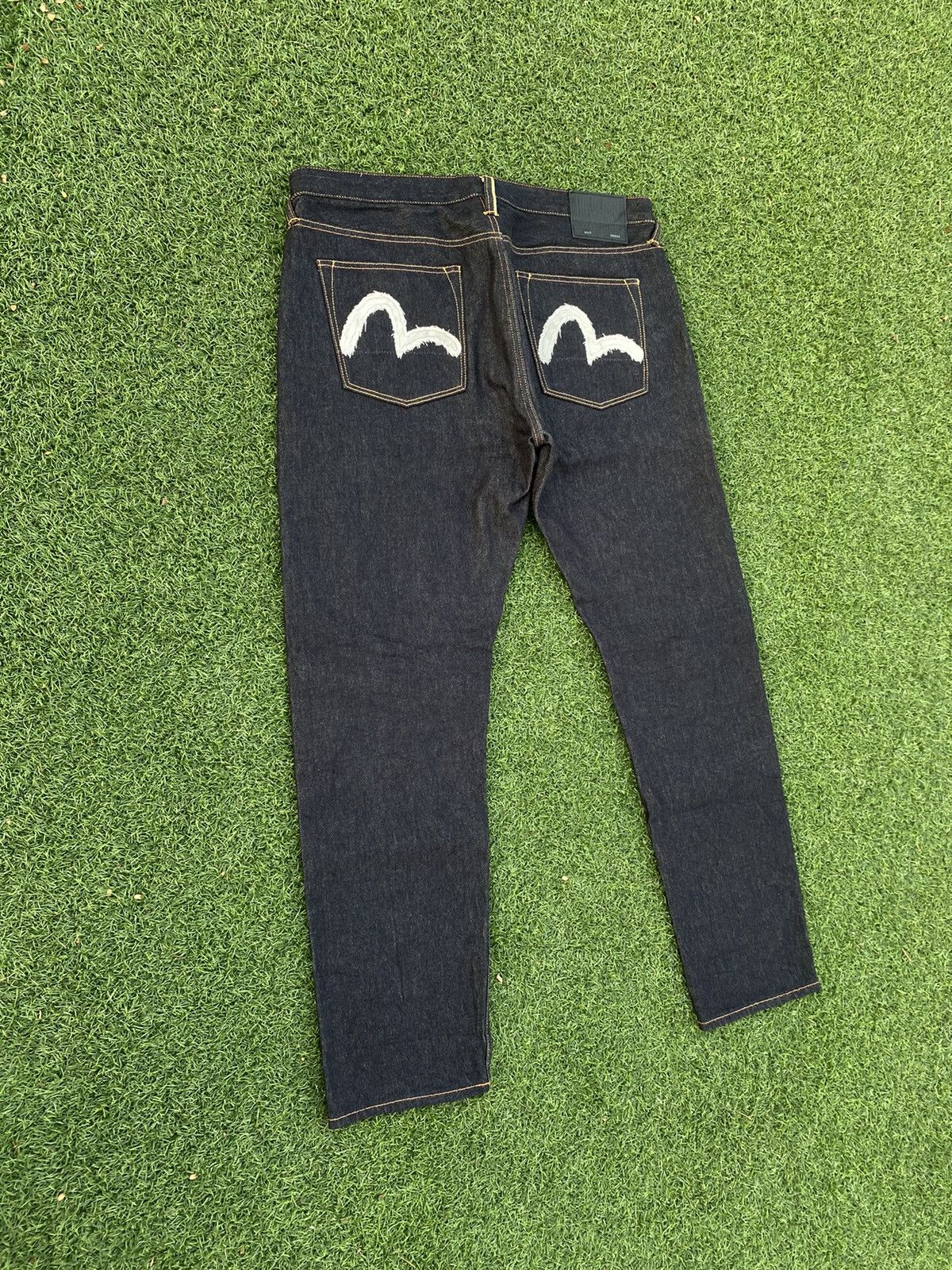 Evisu EVISU KURO JEANS WHITE SEA GULLS WITH GOLD SELVEDGE Size US 38 / EU 54 - 2 Thumbnail
