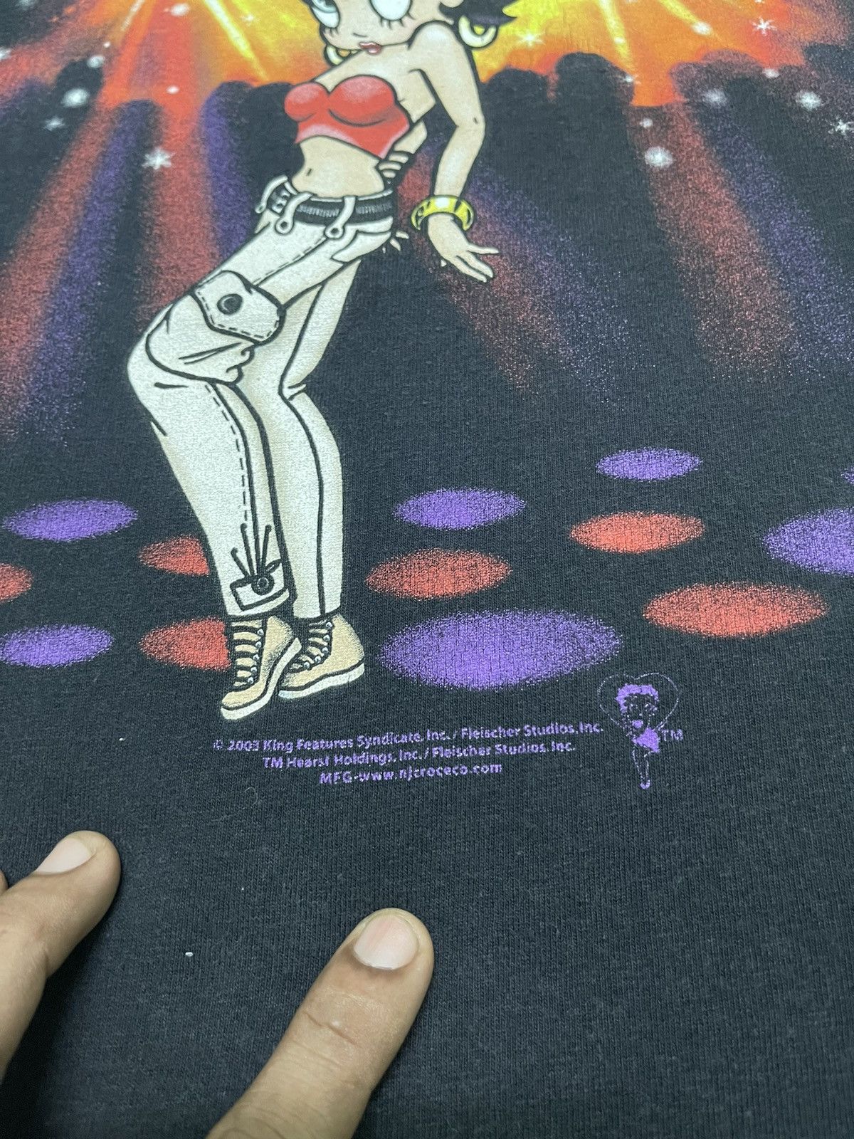 Anime × Vintage VINTAGE 2003 BETTY BOOP MAS CALIENTE TSHIRT FADED Size US L / EU 52-54 / 3 - 5 Thumbnail