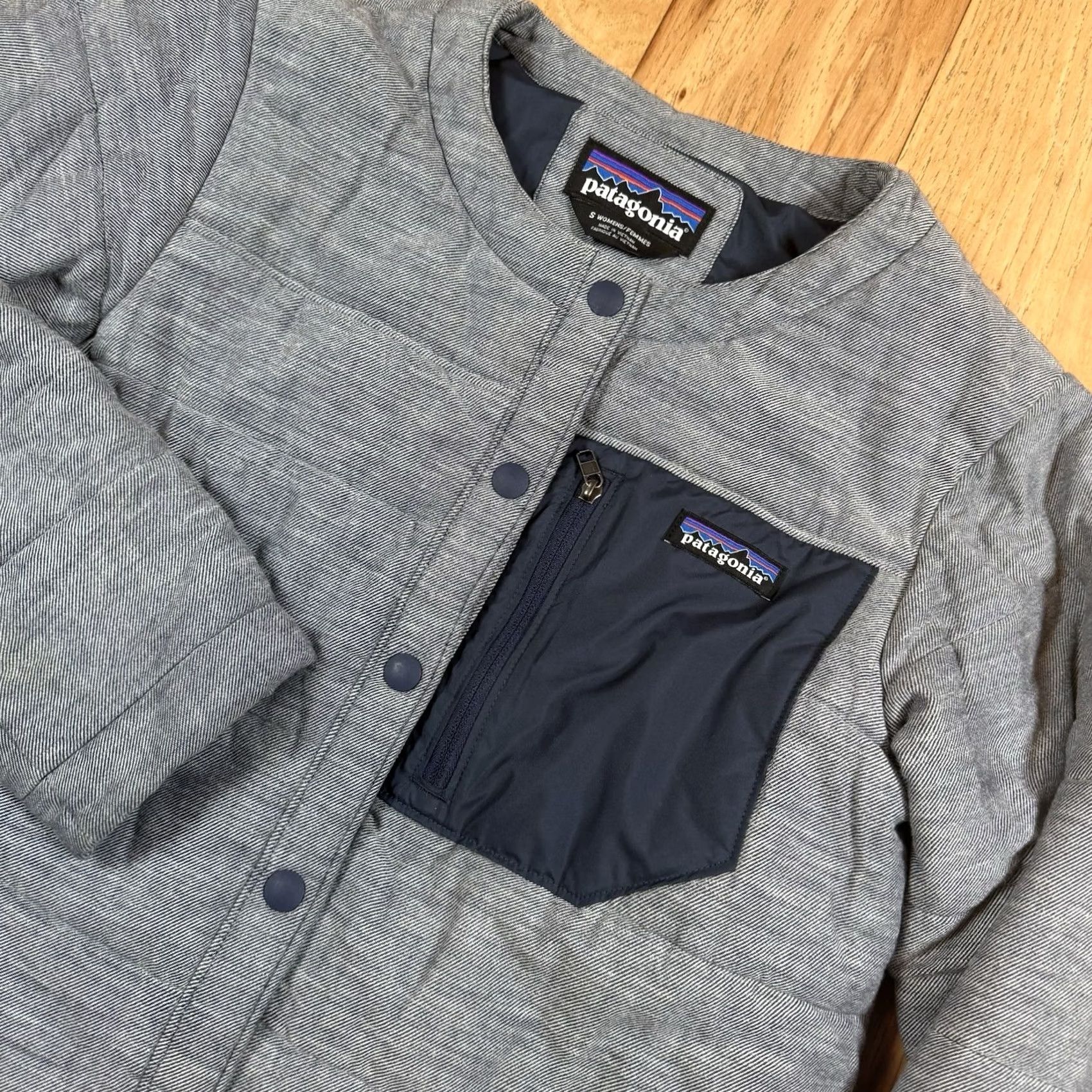 Patagonia Patagonia Jacket Womens Small Gray Insulated Quilted Heywood Coat Snap S Womens Gray Quilted Insulated Jacket Size S / US 4 / IT 40 - 2 Thumbnail