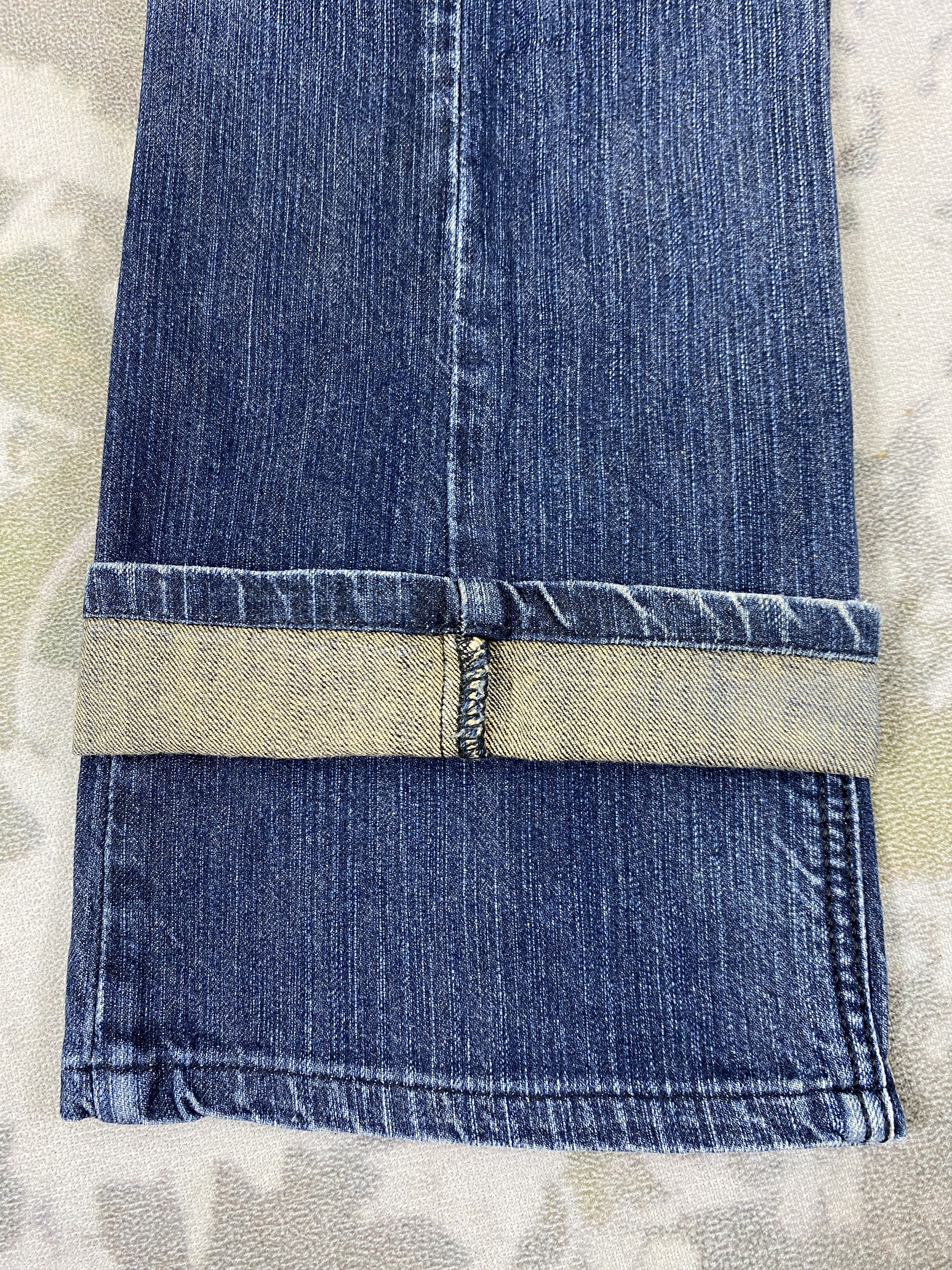 Edwin Distressed Blue Vintage Edwin Flare Jeans 35x30 Denim-JN3844 Size US 35 - 12 Thumbnail
