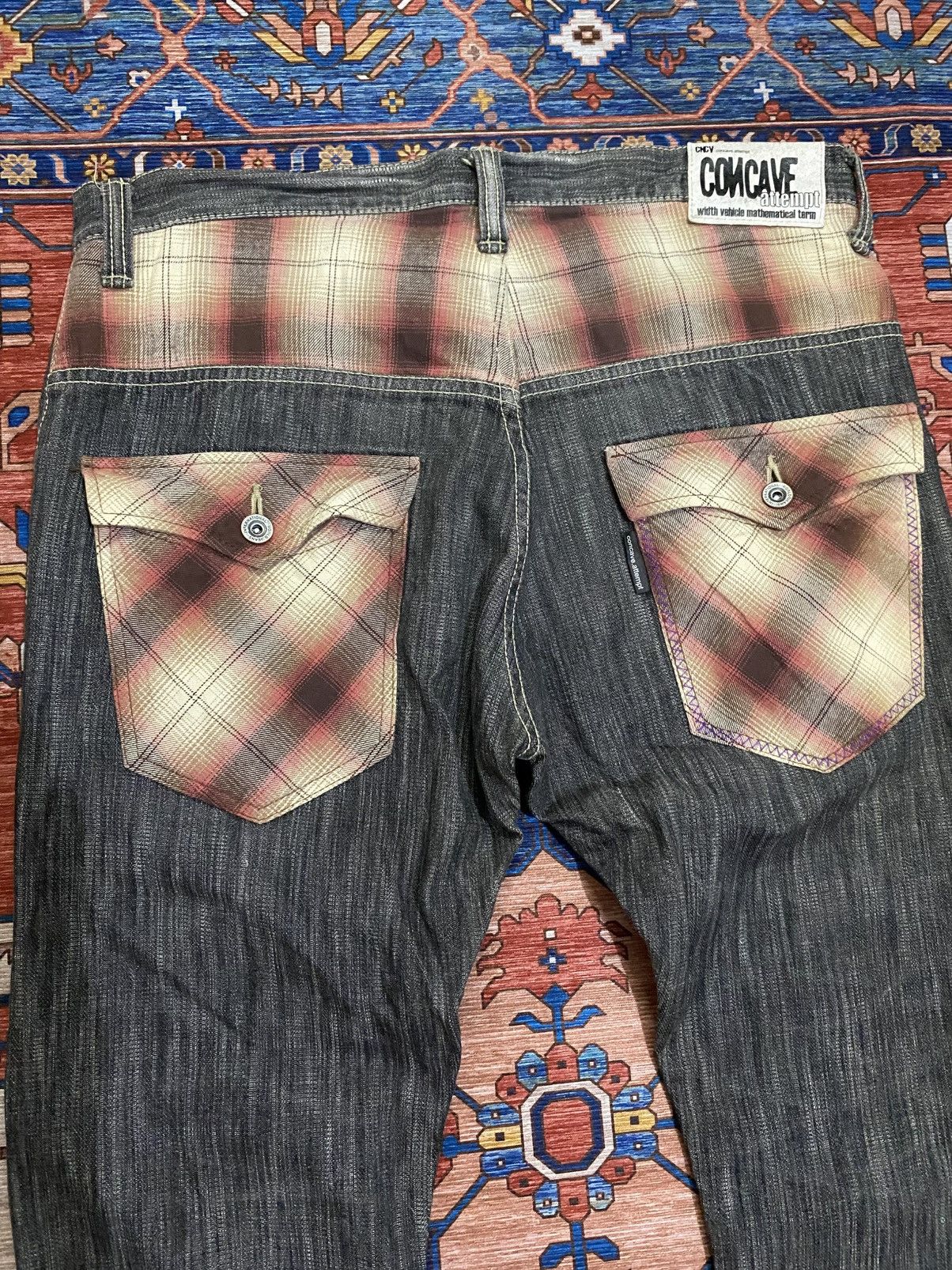 Japanese Brand Concave Attempt Nice Design Denim Jeans Size US 44 / EU 60 - 4 Thumbnail