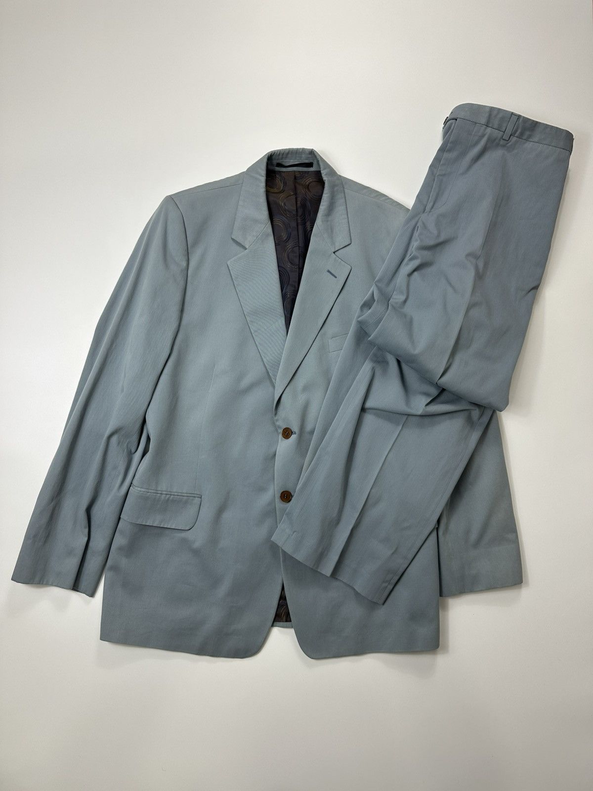 Paul Smirth Wool Sutis Men's Blue 46R Size Classic