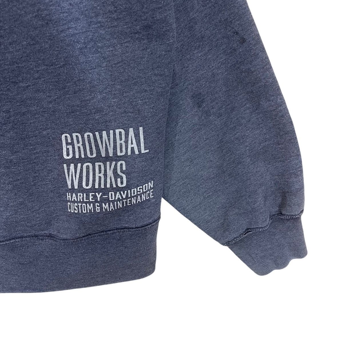 Harley Davidson × Vintage Growbal Works Harley Davidson Custom & Maintenance Hoodie Size US L / EU 52-54 / 3 - 9 Thumbnail