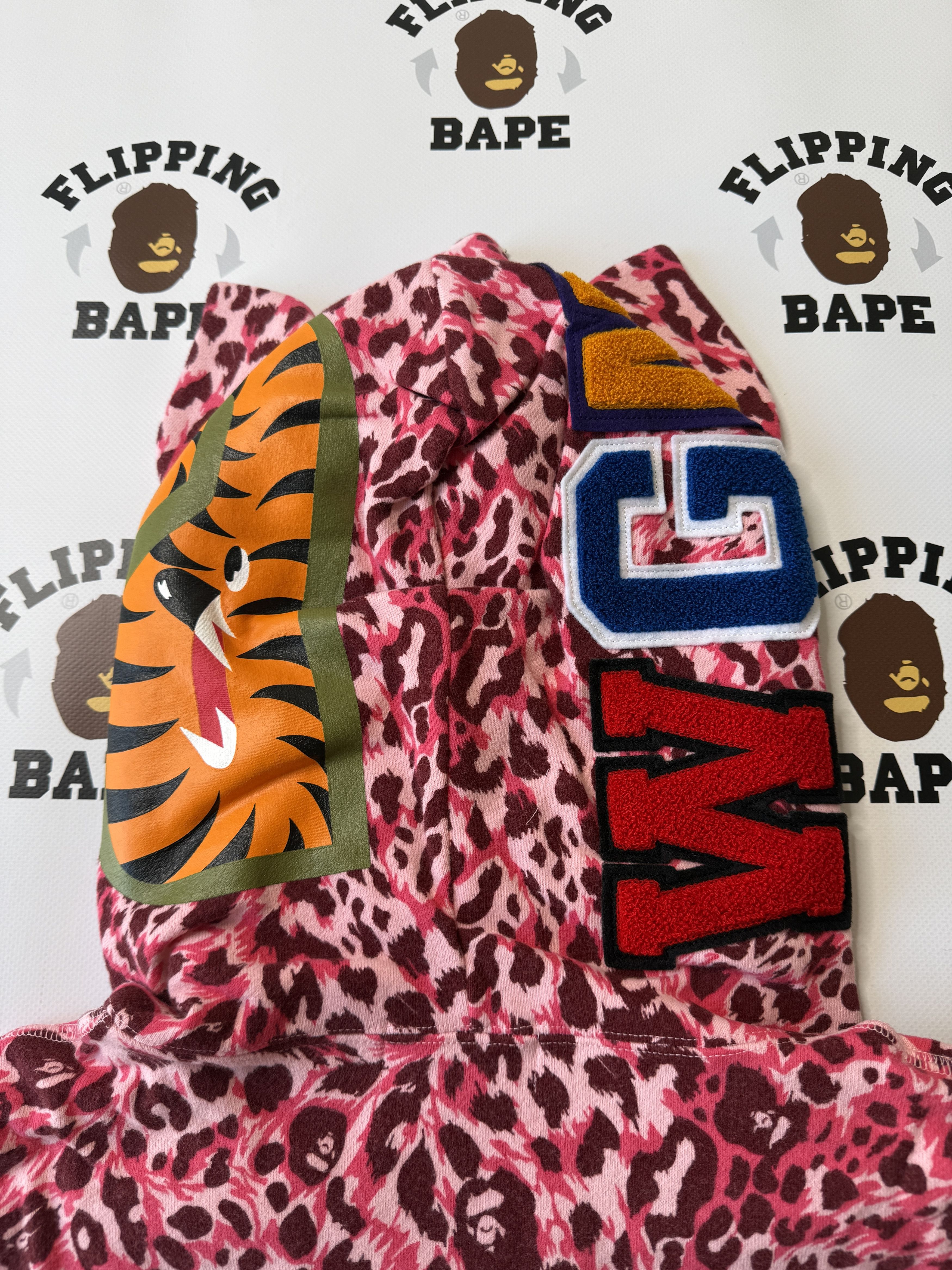 Bape BAPE WILD LEOPARD PATTERN MILO SHARK FULL ZIP HOODIE Size M / US 6-8 / IT 42-44 - 9 Thumbnail