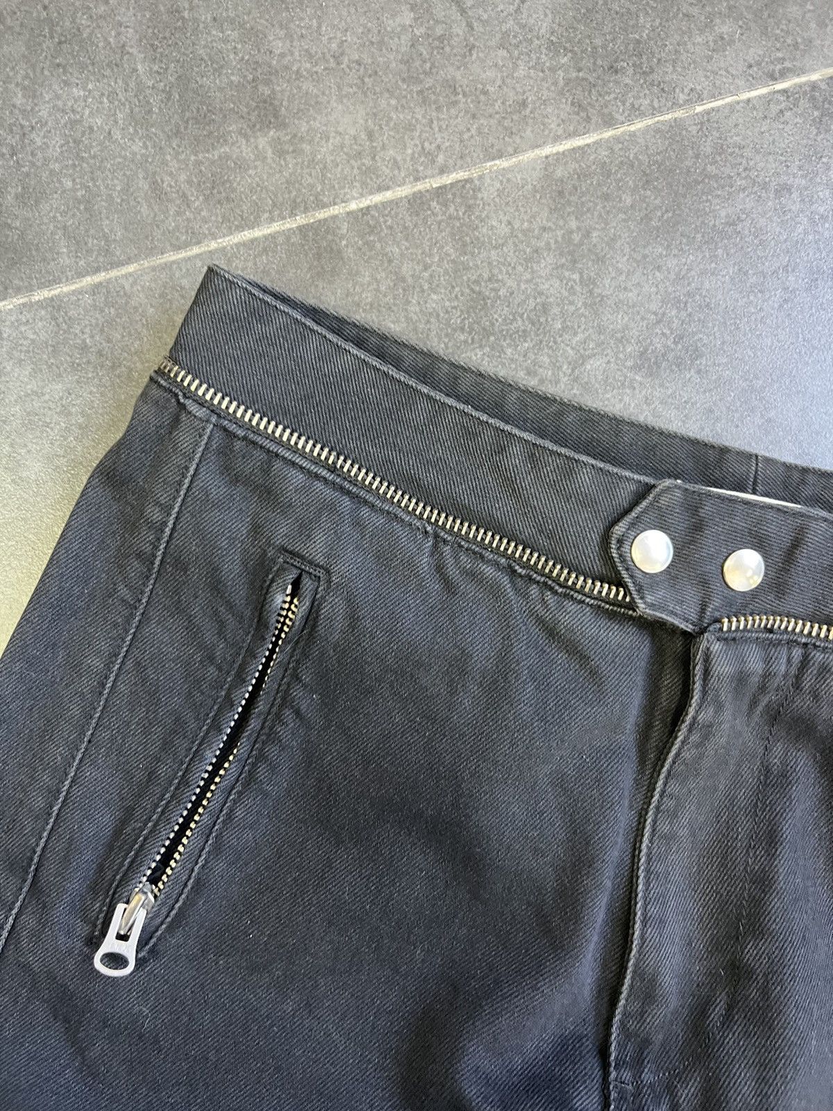 H&M × Isabel Marant Balmain SLP type Isabel Marant Hm Biker zippered waxed denim Size US 34 / EU 50 - 4 Thumbnail