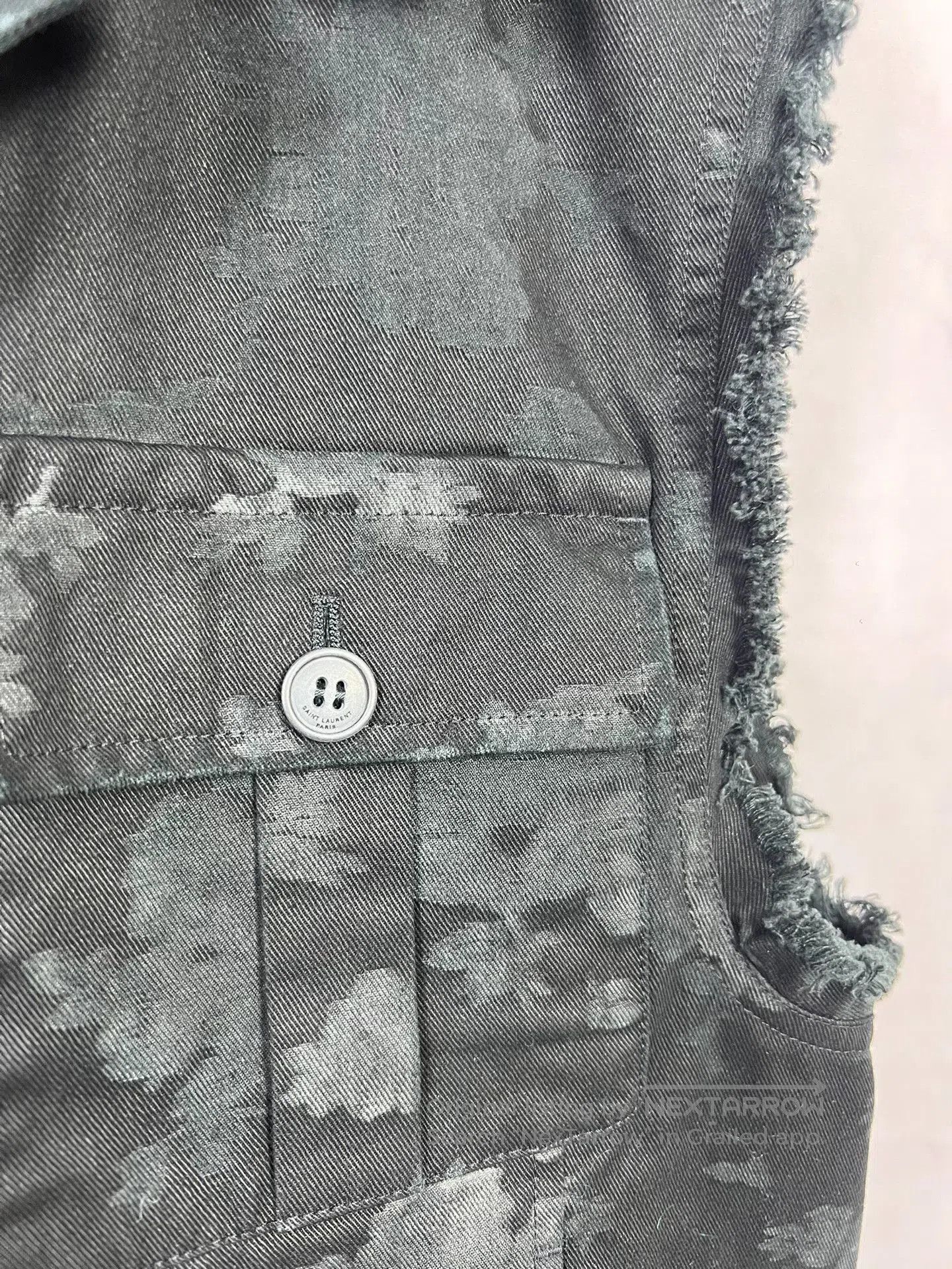 Saint Laurent Paris Saint Laurent Floral Denim Vest. Size US M / EU 48-50 / 2 - 3 Thumbnail