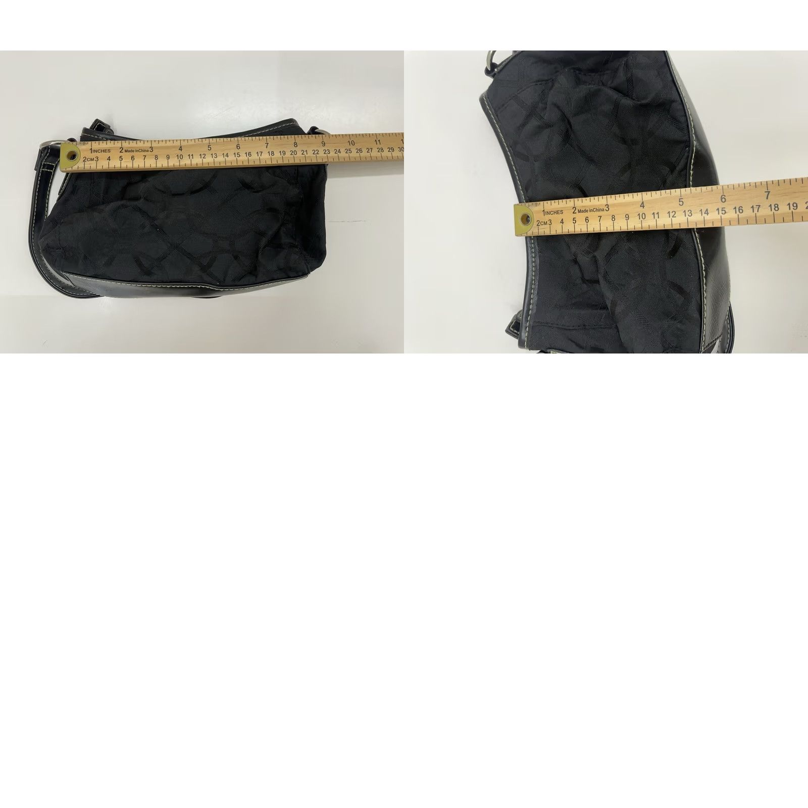 Merona Merona Womens Purse Black Shoulder Bag Zip Little Bag Bag, Shoulder, Black, Women, Medium, Casual, Travel, Workwear, Vintage No, 2010s? Size ONE SIZE - 8 Thumbnail