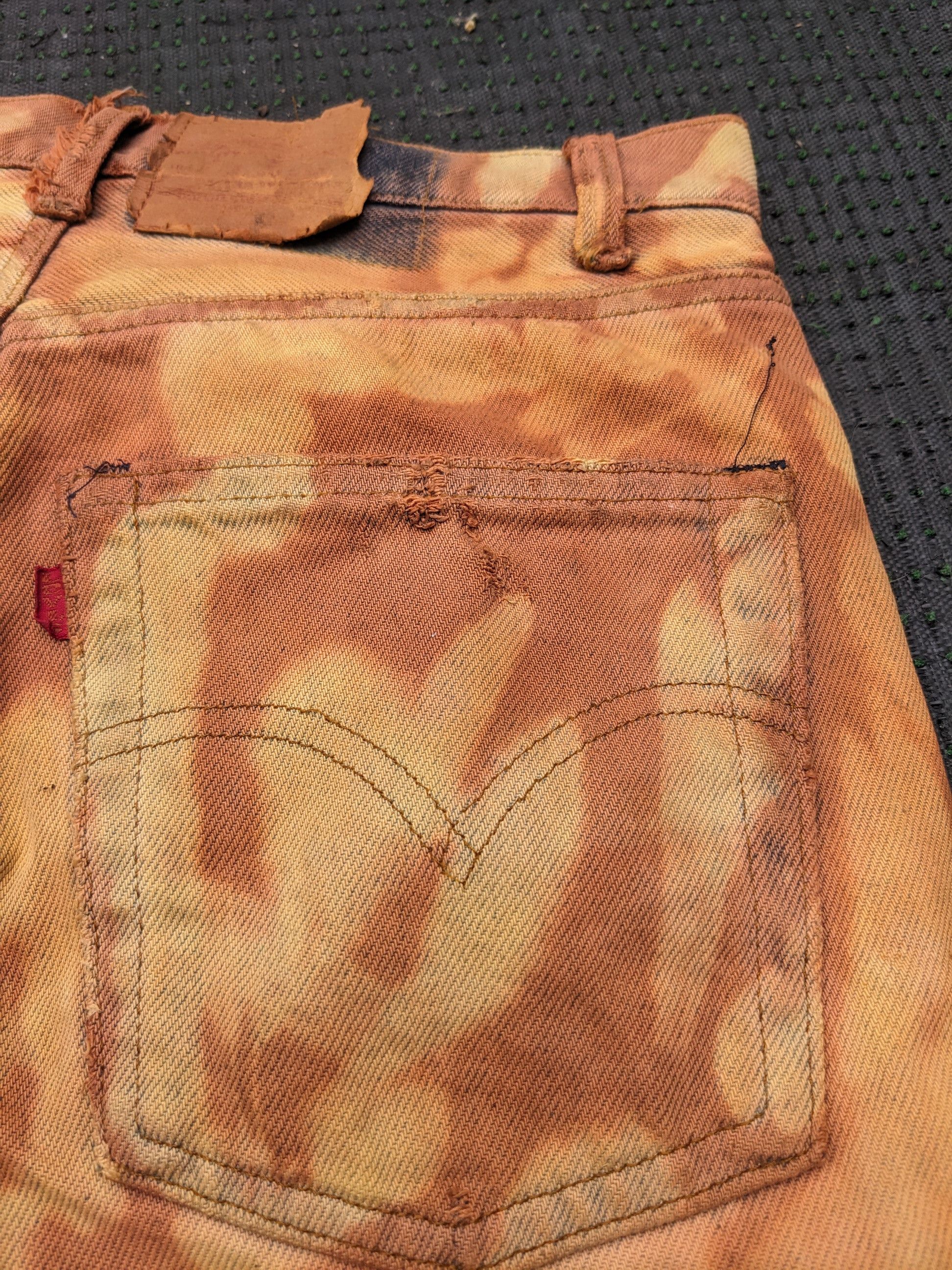 Japanese Brand × Levi's × Vintage Vintage 80 s Levis 505 Jeans Distressed Rust Dye Custom Made Size US 28 / EU 44 - 18 Thumbnail