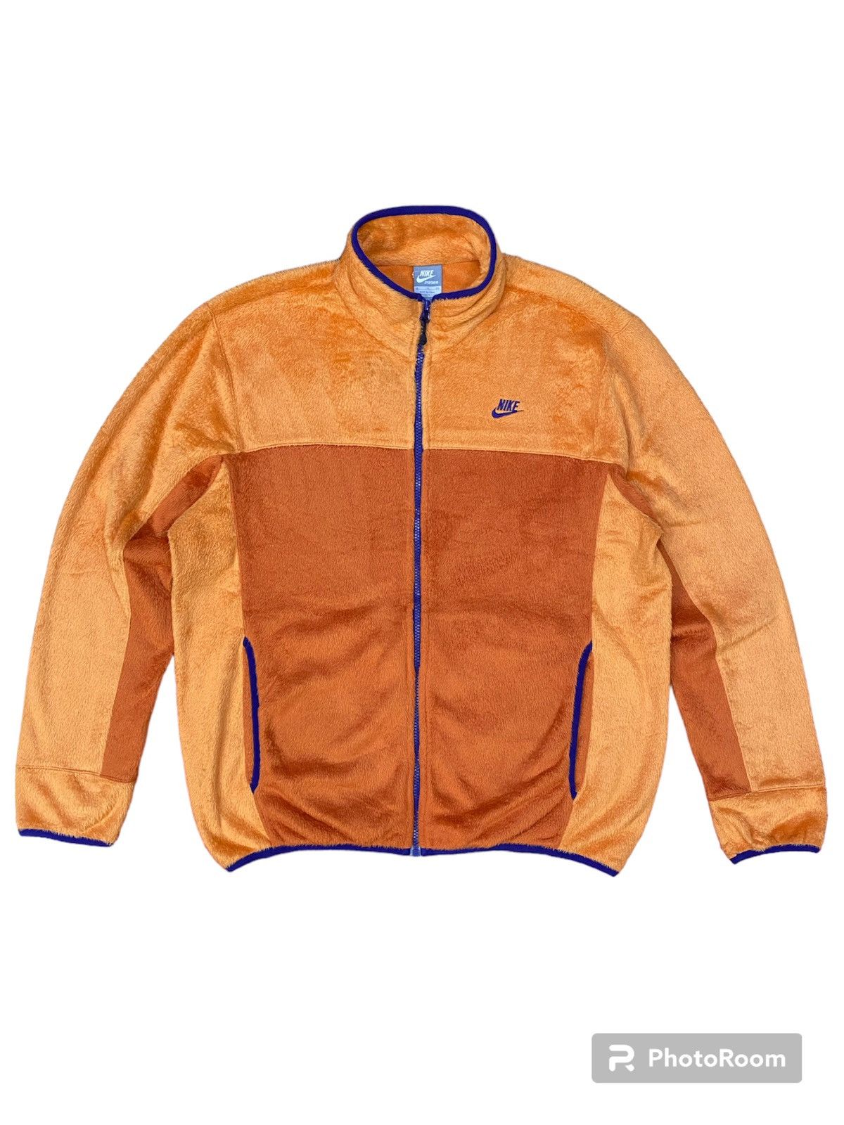 image of Y2K Nike Micro Sherpa in Orange, Men's (Size XL)
