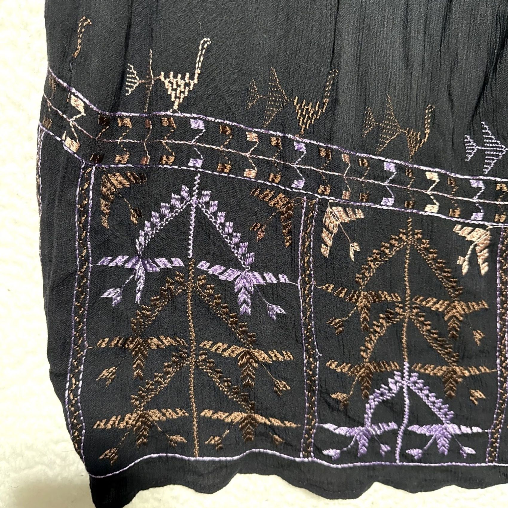 Free People Free People Dress Boho Mini Black Open Back Embroidered Rayon S Small NWT OB888346 Women Party/Cocktail Bohemian Open Back Dress Size S / US 4 / IT 40 - 3 Thumbnail