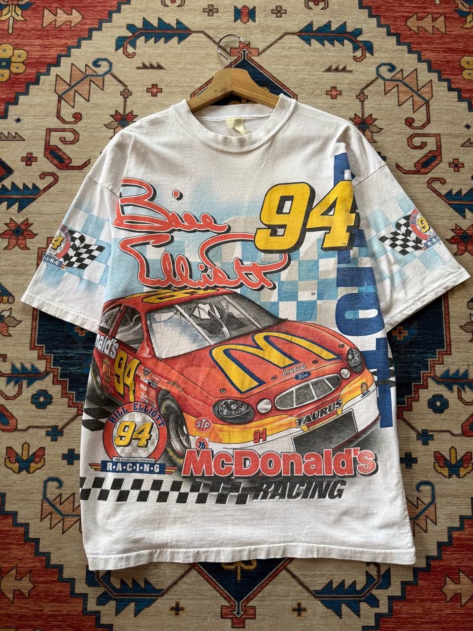 VERY RARE 1998 Nascar Bill Elliott X McDonald's Shirt