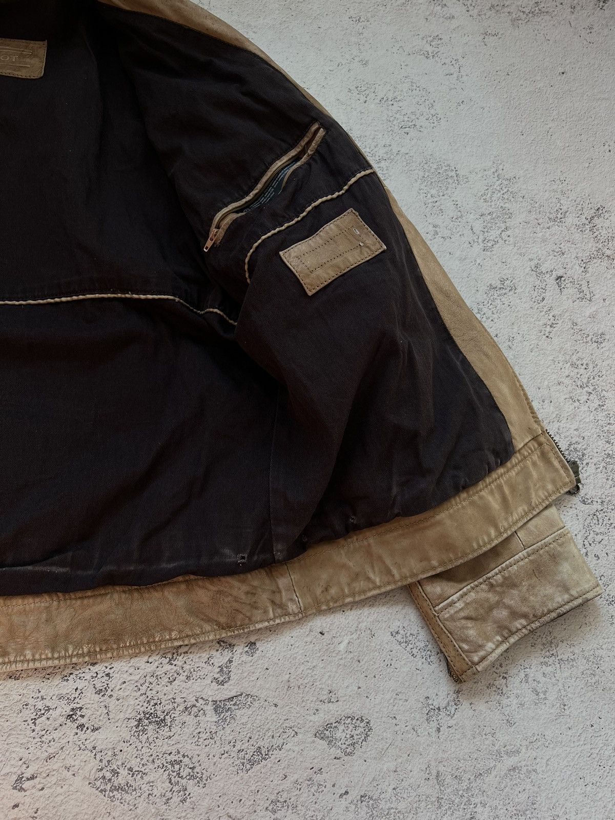 Vintage VINTAGE Y2K DISTRESSED LEATHER JACKET Junya Watanabe style Size US M / EU 48-50 / 2 - 9 Thumbnail