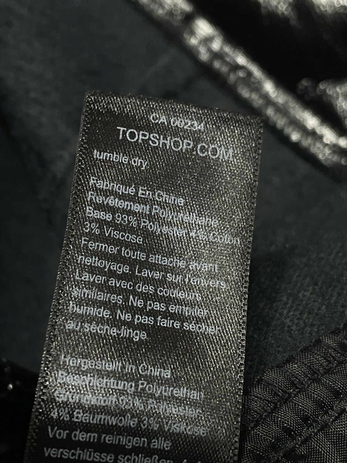 Vintage Viscose🔥Hype Streetwear Pants Eco Leather Opium Goth Size 27" / US 4 / IT 40 - 7 Thumbnail