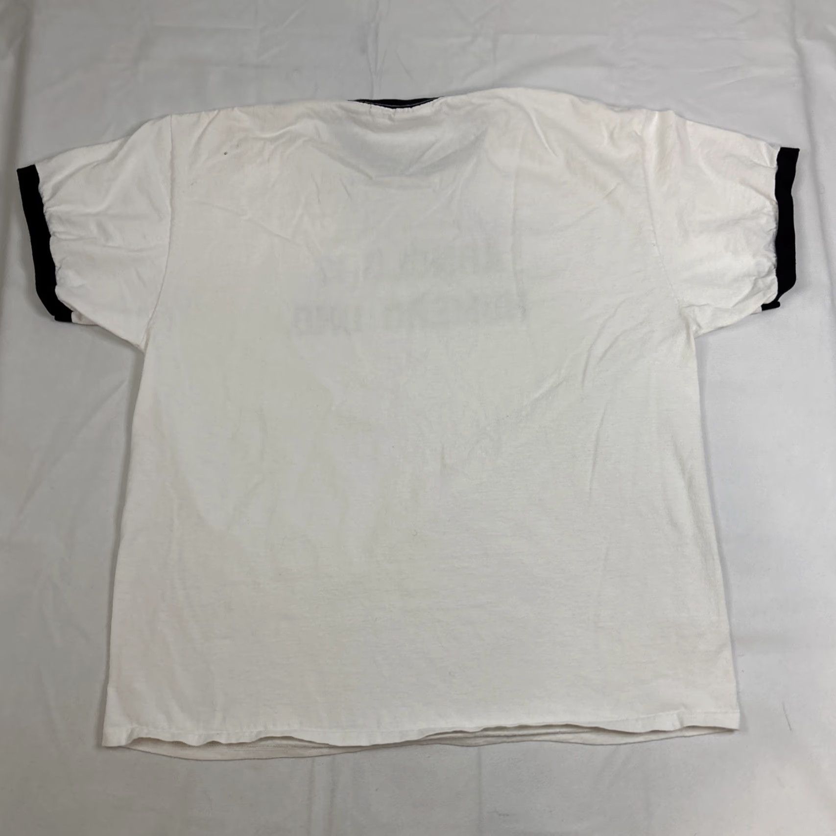 Port & Company Port & Company Port Company Ringer T Shirt Men’s XL White Arnold Is Number Unp Retro Fitness Shirts T-Shirt Men White Retro XL Size US XL / EU 56 / 4 - 5 Thumbnail