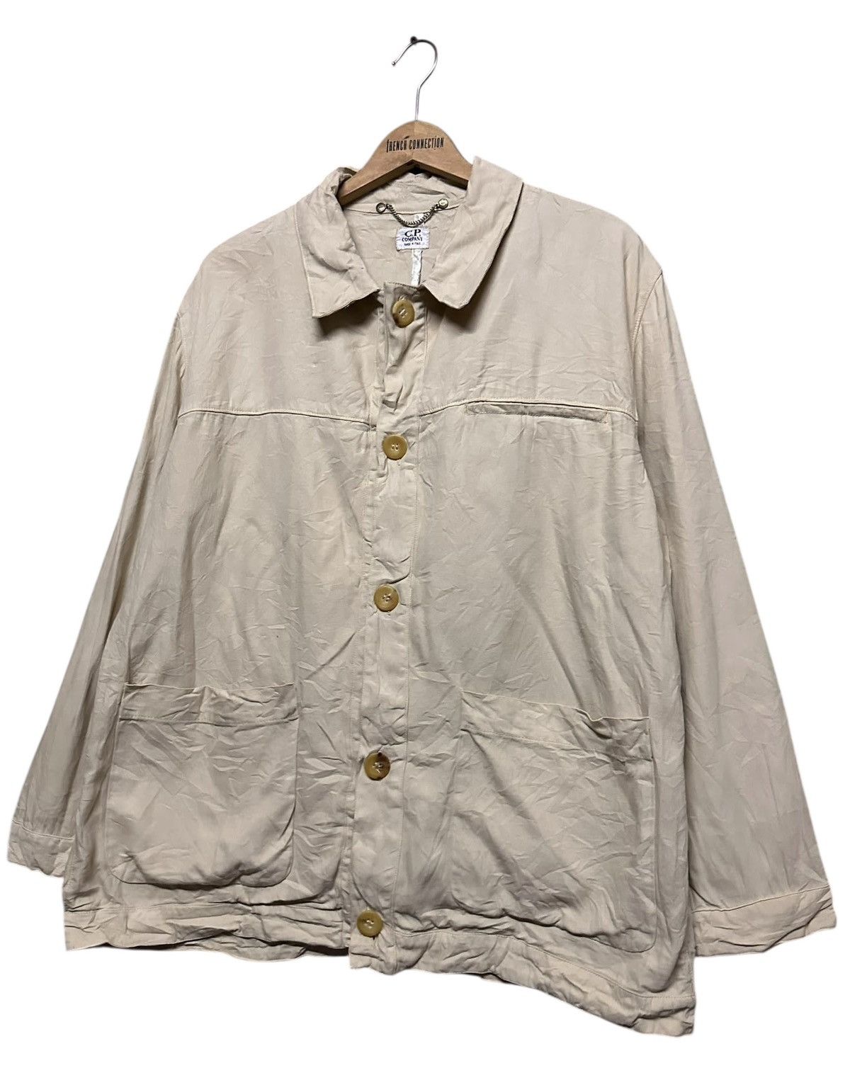 C.P. Company Vtg🔥S/S1996 C.P Company Beige Work Jacket Size US M / EU 48-50 / 2 - 4 Thumbnail