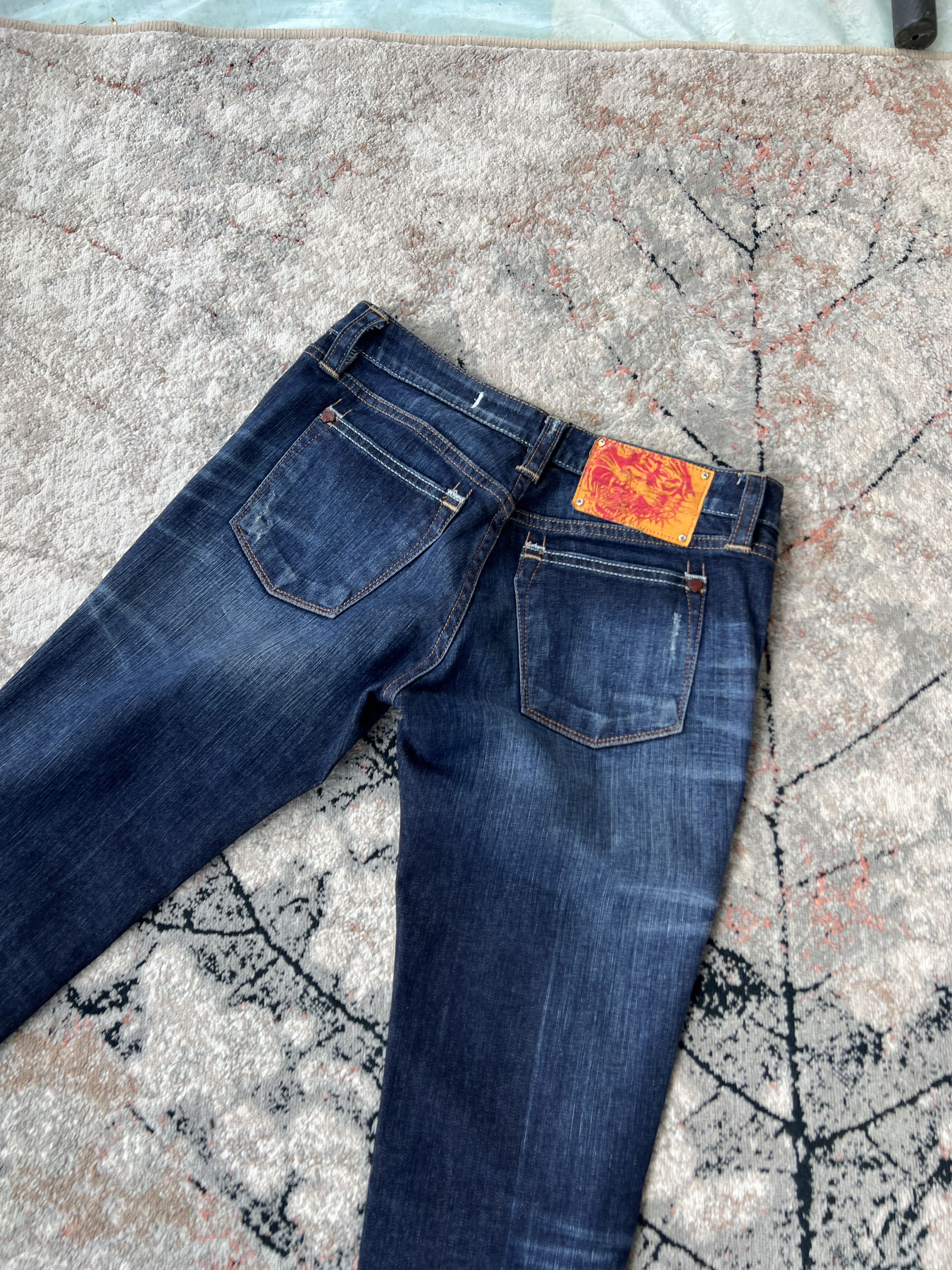 Christian Audigier × Ed Hardy Ed Hardy By Christian Audigier White Label Jeans Size 28" / US 6 / IT 42 - 2 Thumbnail