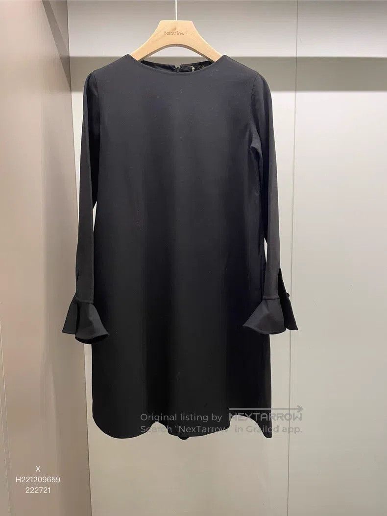 Loro Piana Black Wool Knit Dress
