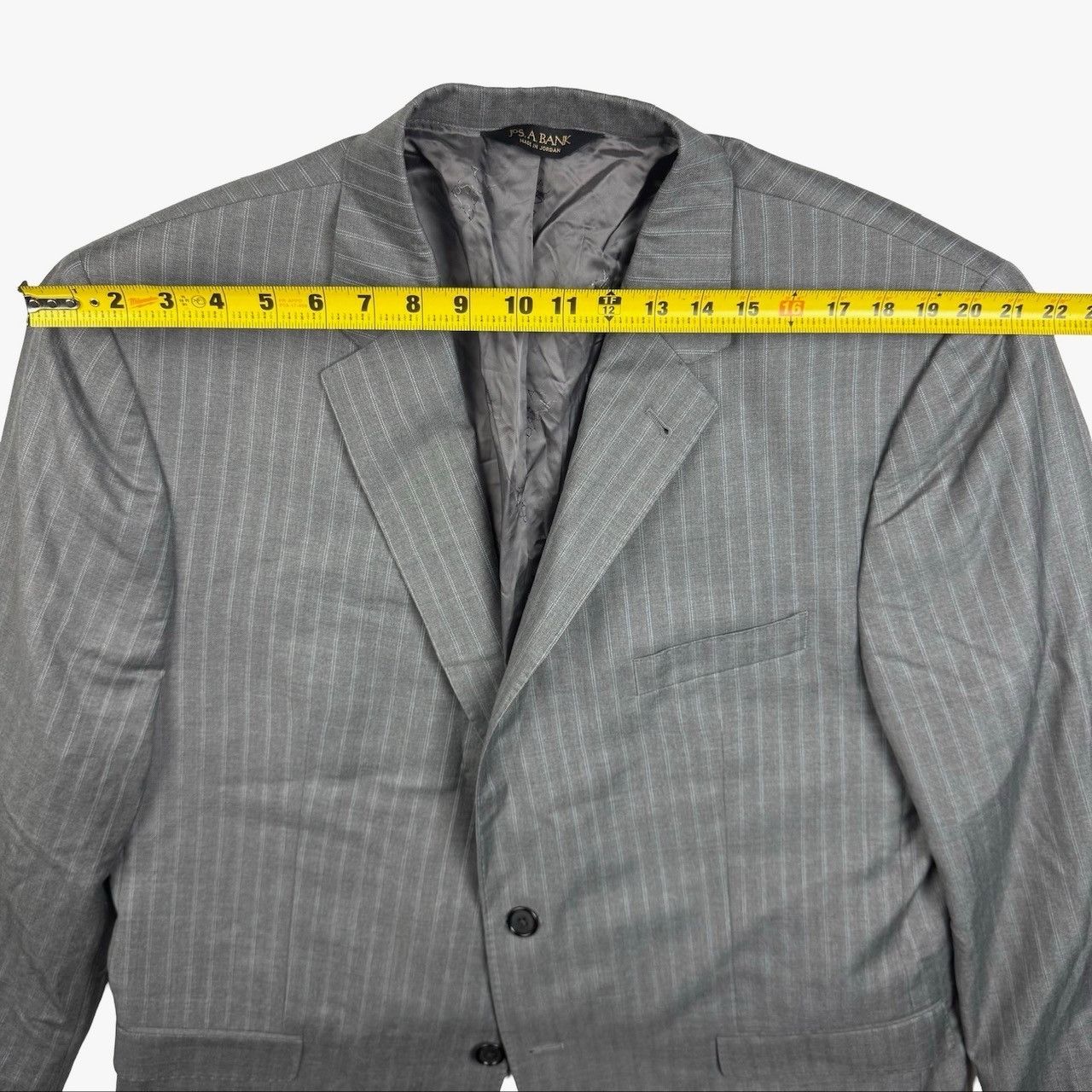 Jos. A. Bank Jos A Bank Men's Cotton Wool Tailored Fit 2-Button Blazer Gr Size 48R - 8 Thumbnail