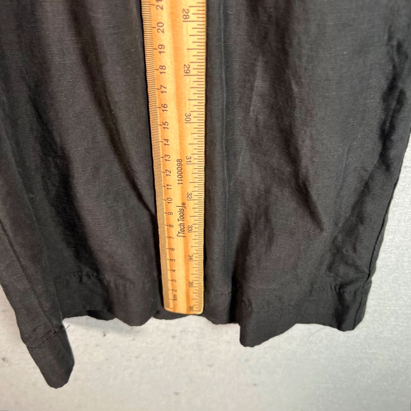 KOBI HALPERIN Kobi Halperin Womens Pants Wide-Leg Linen-Blend Black Medium Cropped High Rise Inseam 26 in Size 32" / US 10 / IT 46 - 7 Thumbnail
