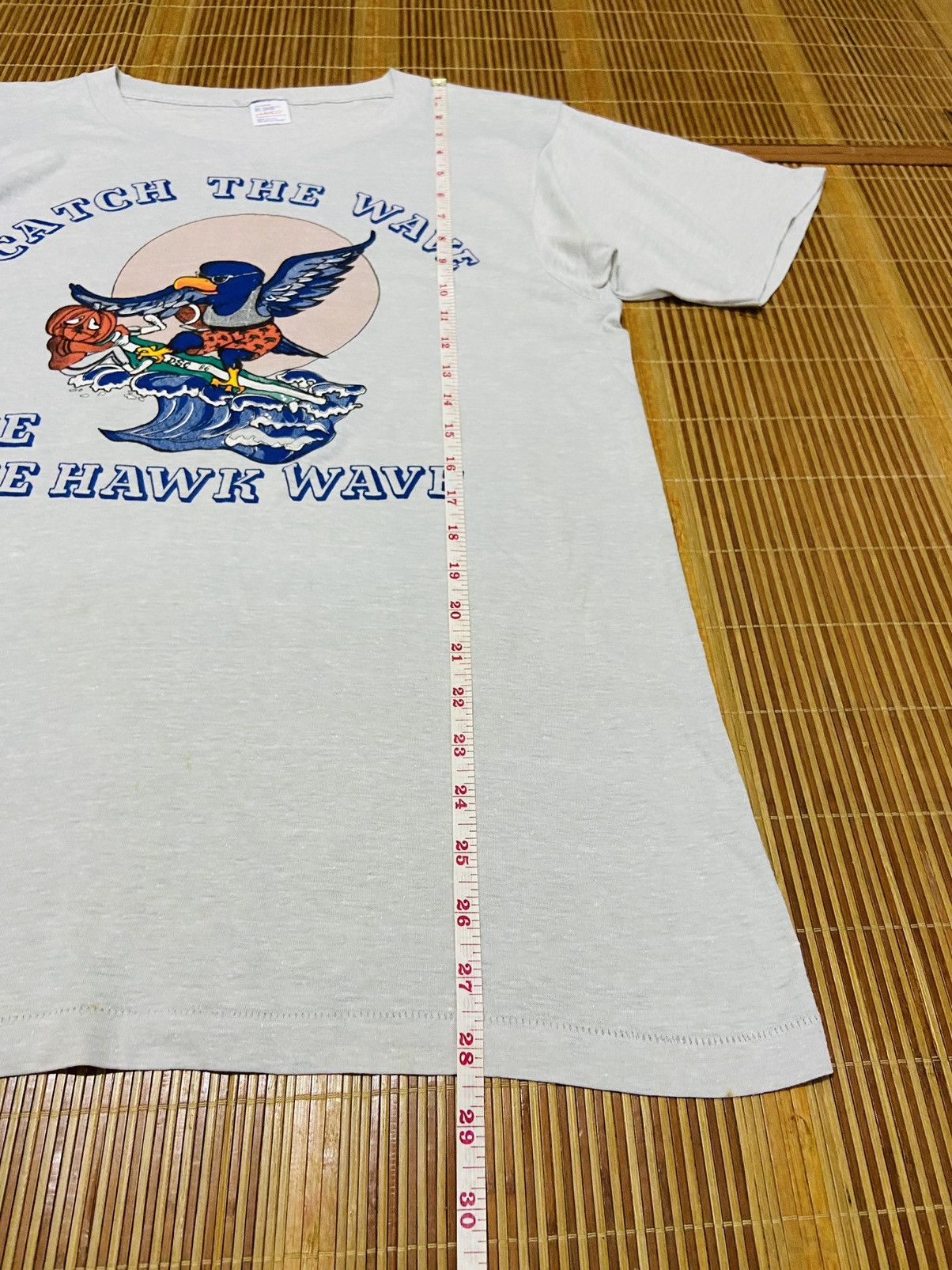 Vintage VINTAGE THE BLUE HAWK WAVE TEE Size US XL / EU 56 / 4 - 6 Thumbnail