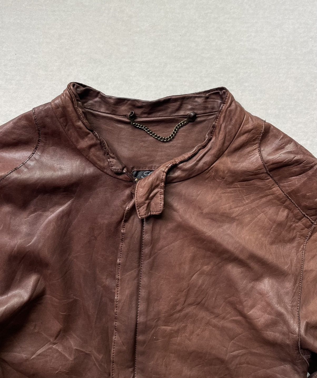 14th Addiction 🔥Vintage Sisii Japan Genuine Leather Racer Jacket LGB Style Size US M / EU 48-50 / 2 - 7 Thumbnail