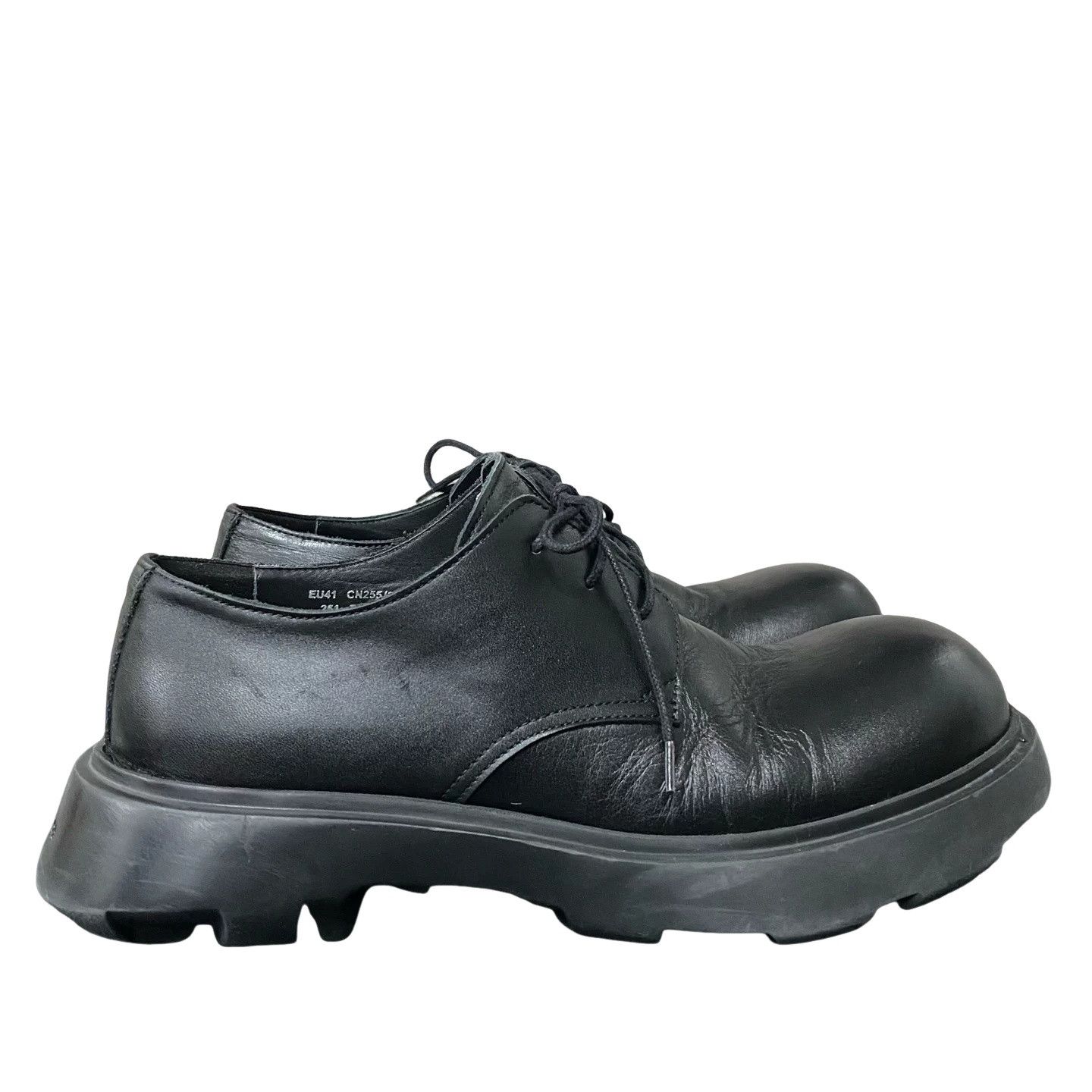 Acne Studios Acne Studios Black Platform Derby Shoes US 8 Size US 8 / EU 41 - 1 Thumbnail
