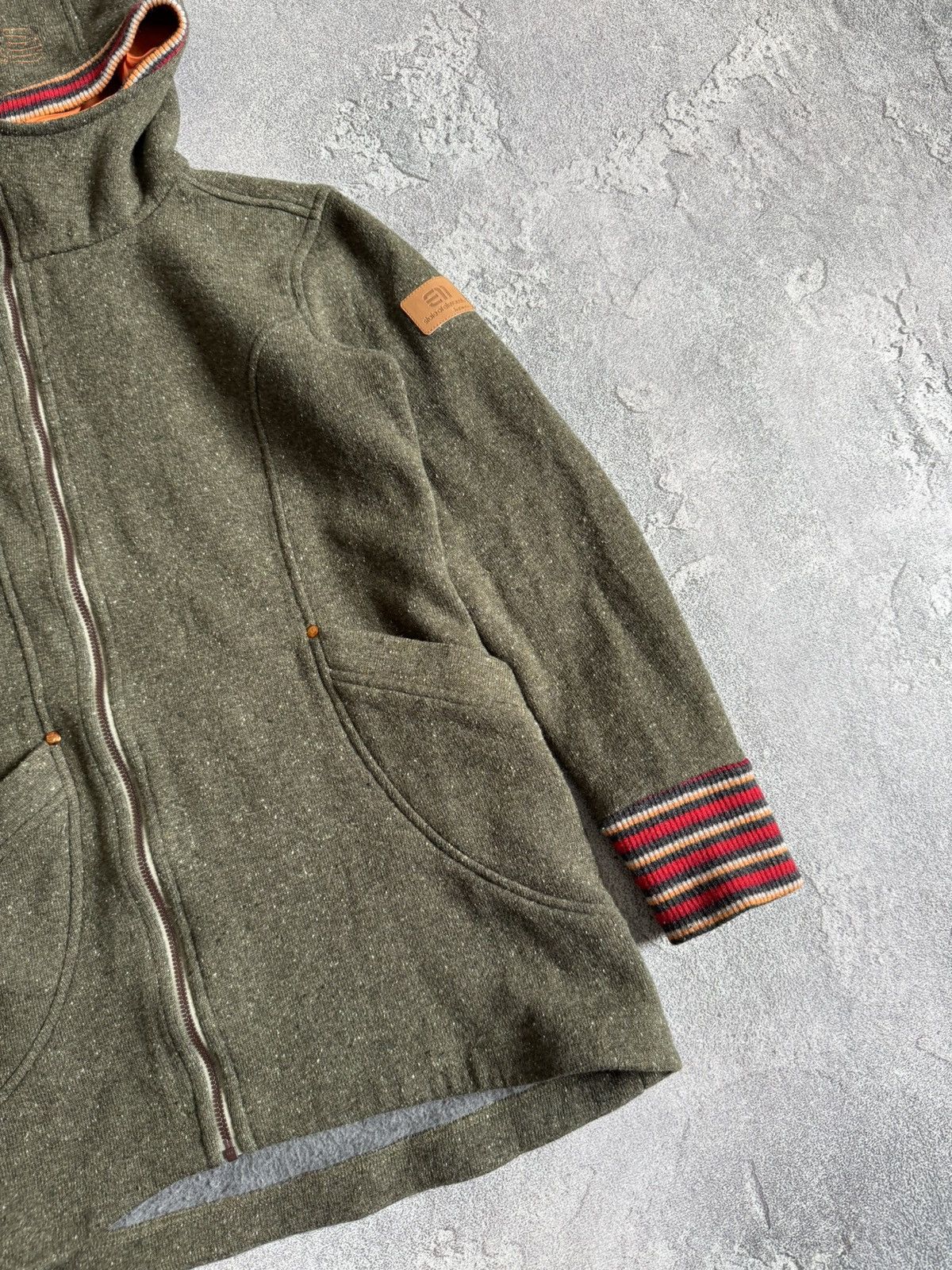 Designer State of elevenate XS zip wool hooded jacket gorpcore warm Size XS / US 0-2 / IT 36-38 - 9 Thumbnail