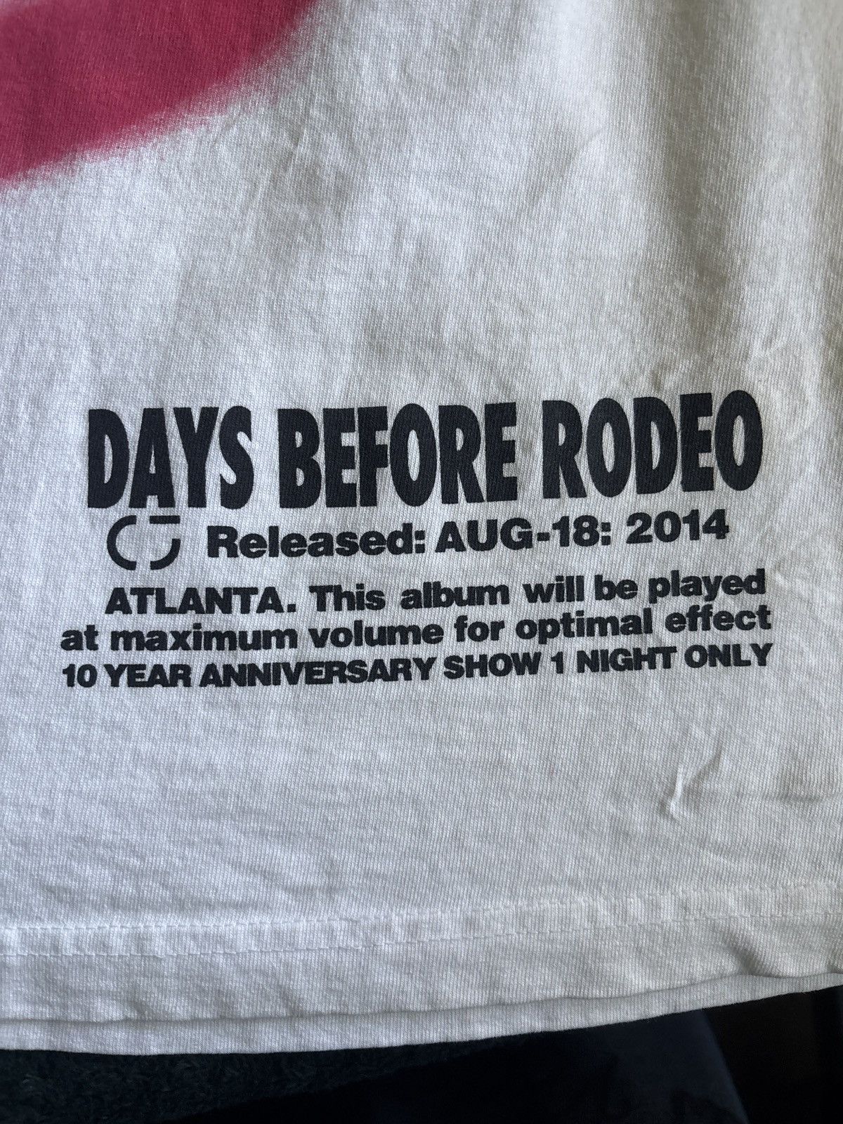 Travis Scott TRAVIS SCOTT DAYS BEFORE RODEO LIMITED EDITION TEE Size US L / EU 52-54 / 3 - 4 Thumbnail