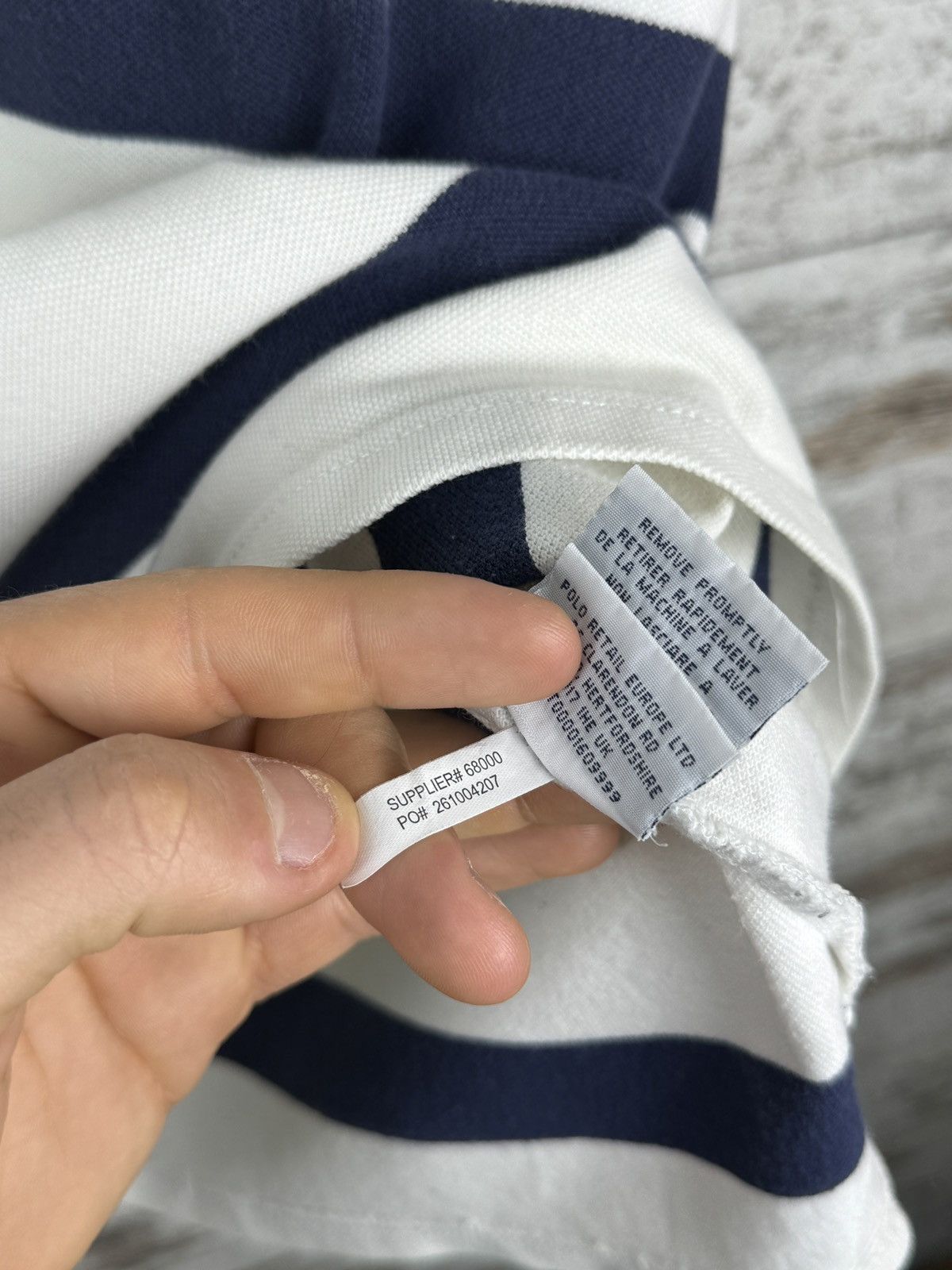 Polo Ralph Lauren × Vintage Mens Vintage Polo Ralph Lauren Polos rugby T-shirt stripes Size US L / EU 52-54 / 3 - 13 Thumbnail