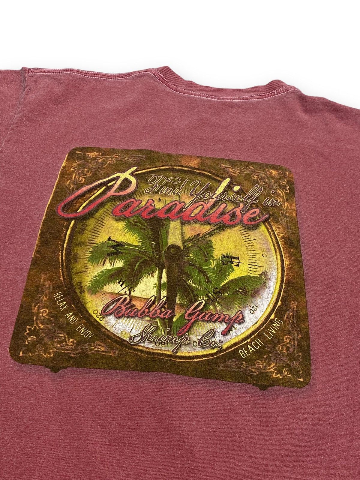 Vintage Vintage 2008 BUBBA GUMP Pink Big Logo Tee Shirt Size US M / EU 48-50 / 2 - 7 Thumbnail
