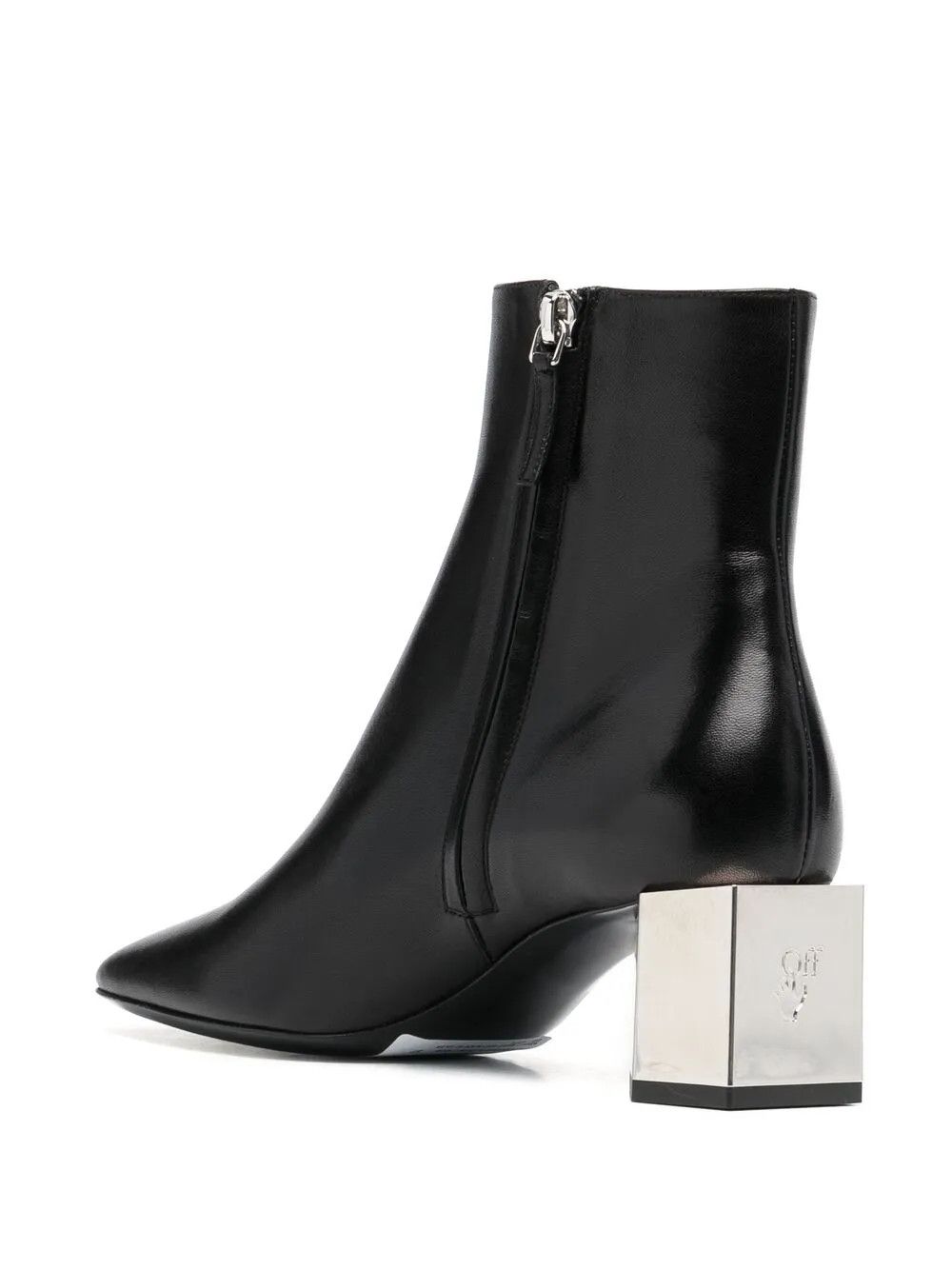 Off-White o1y1225 Ankle Boots in Black Size US 5 / IT 35 - 3 Thumbnail