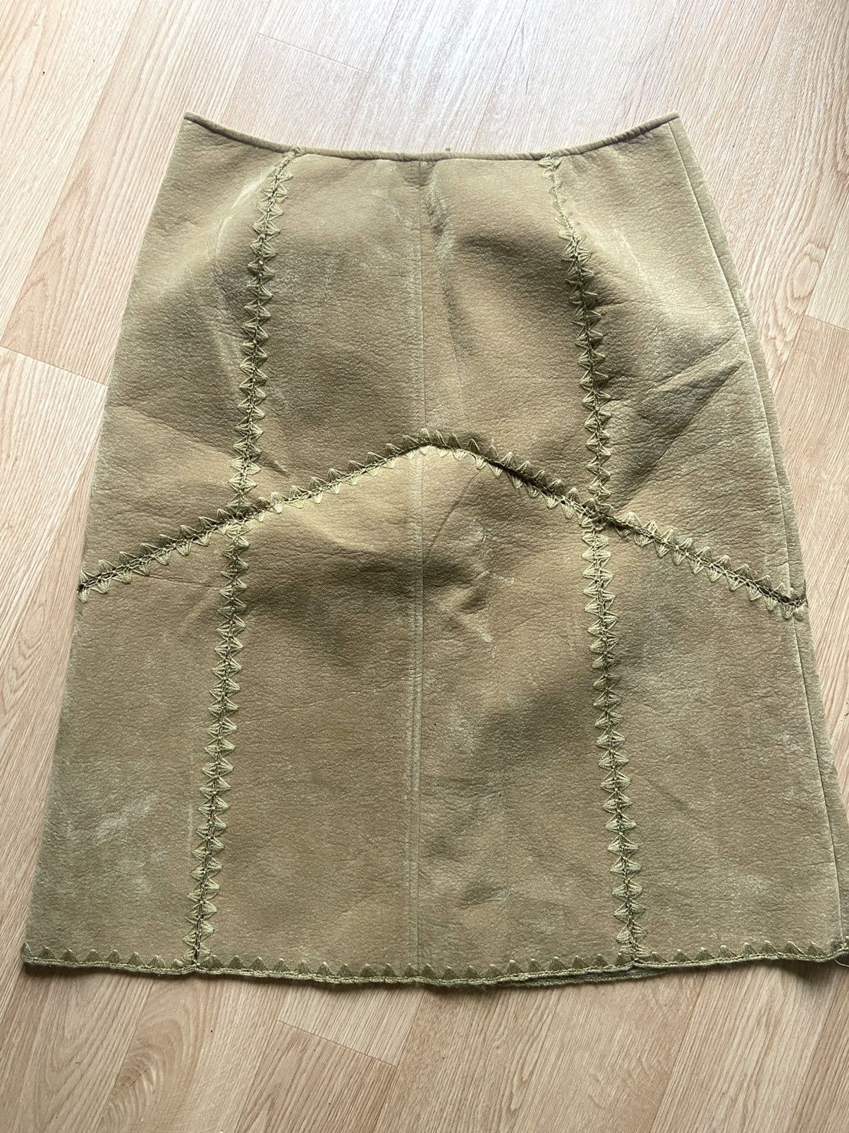 Mexx Rare Vintage Beige Midi Skirt size 14 UK by Mexx Size 32" / US 10 / IT 46 - 1 Thumbnail