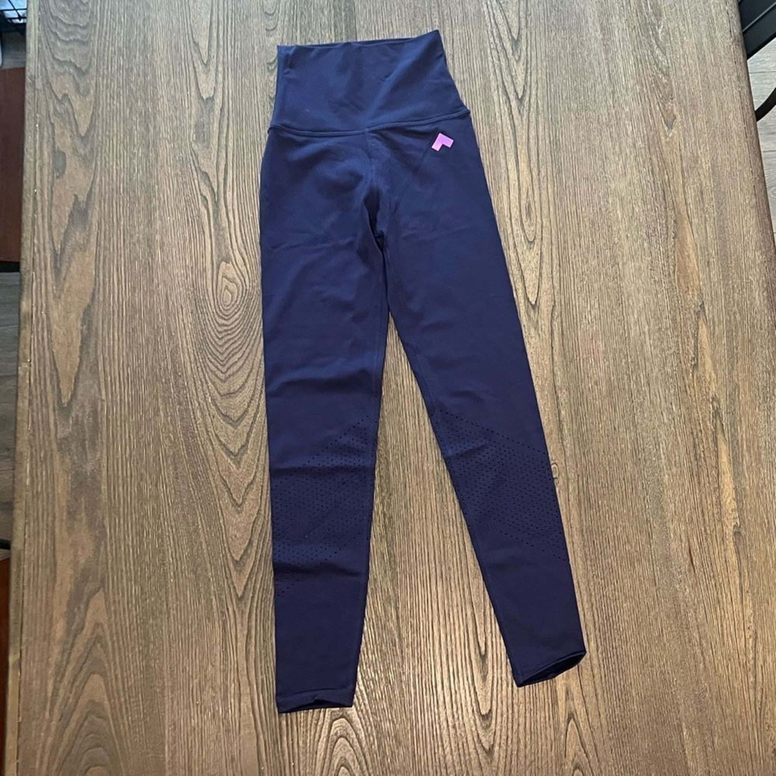 Vintage NWOT Tonal Womens Navy Blue High Waist Athletic Leggings XS Size 24" / US 00 / IT 34 - 1 Thumbnail