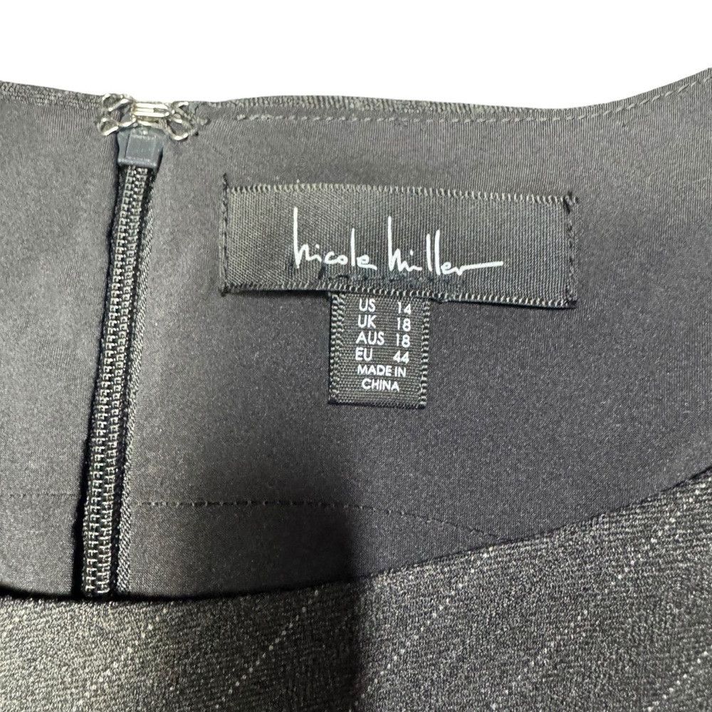 Nicole Miller NWT New $179 Nicole Miller Grey Short Sleeve Asymmetrical H Size XL / US 12-14 / IT 48-50 - 5 Thumbnail
