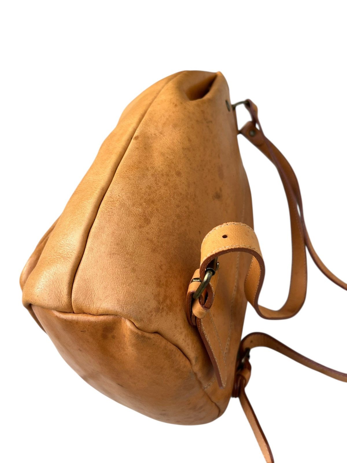Leather Vintage Slipknot Project Japan Patina Leather Backpack Bag Size ONE SIZE - 12 Thumbnail