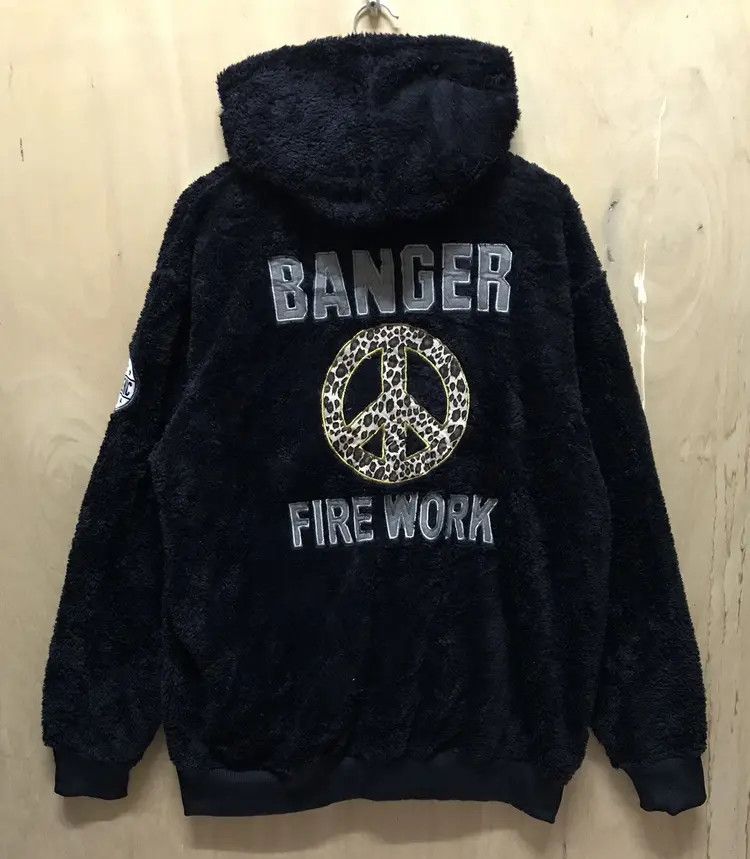 Japanese Brand Strange Heaven Surf Style Fleece Hoodies Size XXL / US 16-18 / IT 52-54 - 3 Thumbnail