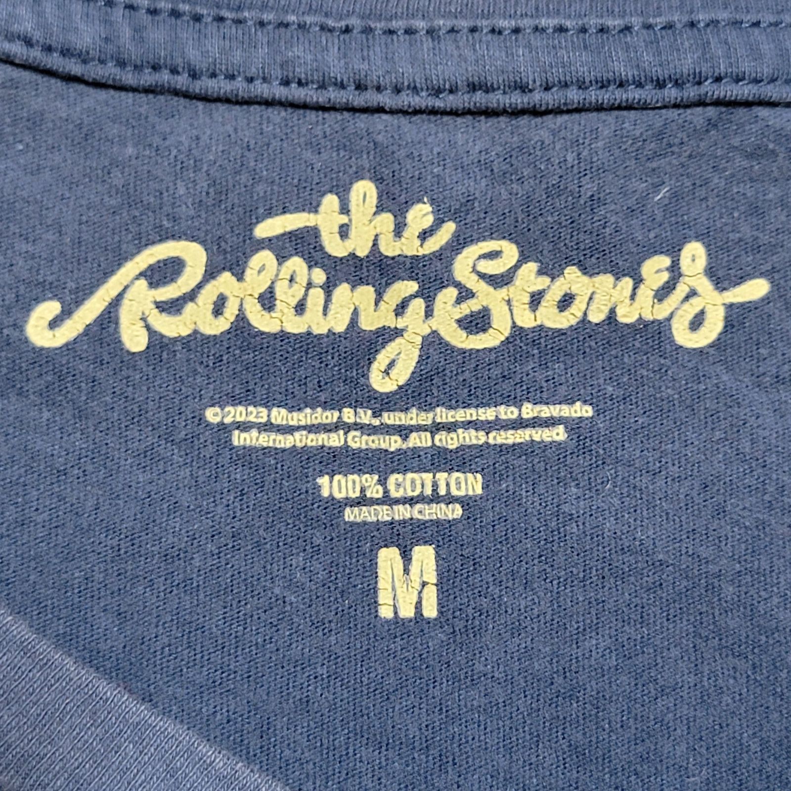 The Rolling Stones The Rolling Stones Dark Blue Tee Tie-Dye Tongue -Size Medium Size M / US 6-8 / IT 42-44 - 4 Thumbnail