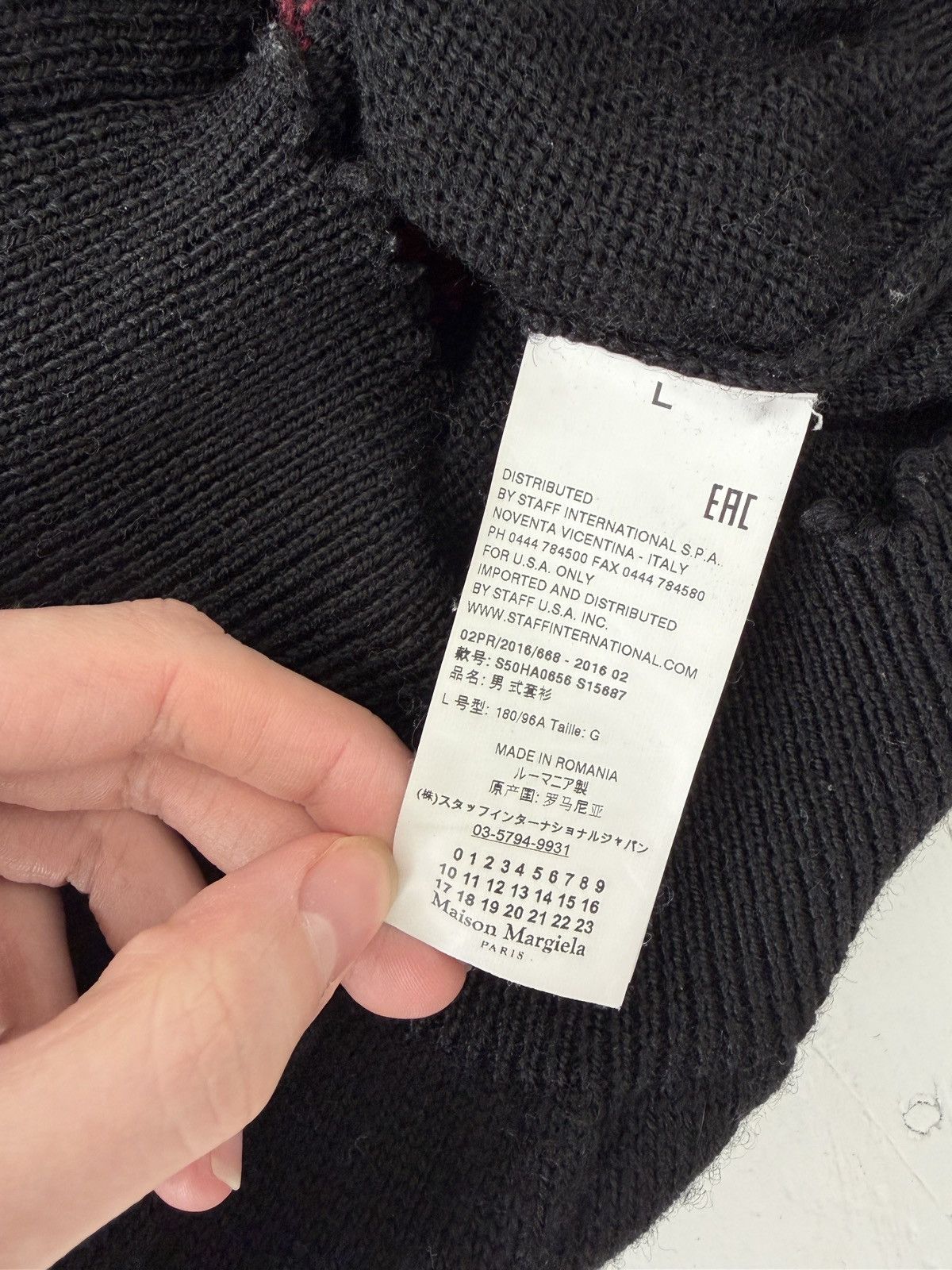 Maison Margiela Maison Margiela Aw16 Argyle Sweater Size US L / EU 52-54 / 3 - 4 Thumbnail