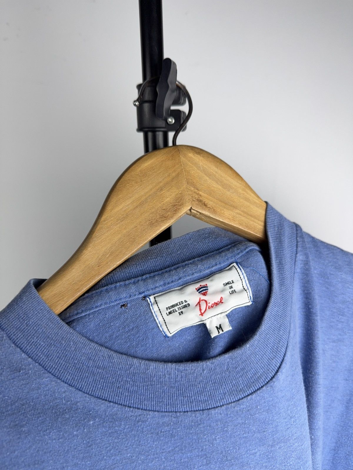 Diesel Archive 90s Retro Vintage Diesel Faded Logo T-Shirt Y2K Blue Size US M / EU 48-50 / 2 - 6 Thumbnail