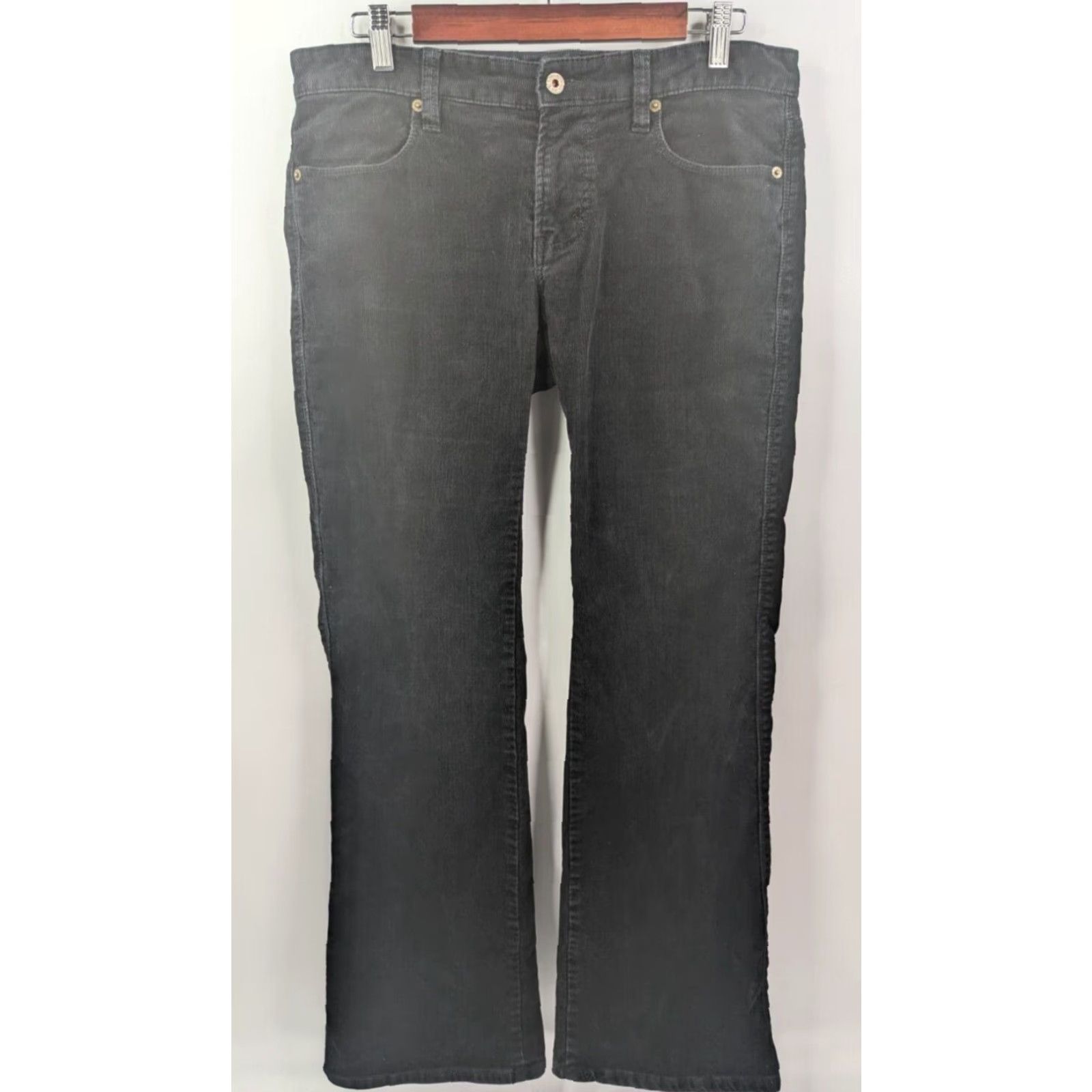 Vintage VINTAGE Polo Jeans Co. Ralph Lauren Corduroy Black Pants Women's 8x32 Flap Back Pockets Size 30" / US 8 / IT 44 - 3 Thumbnail