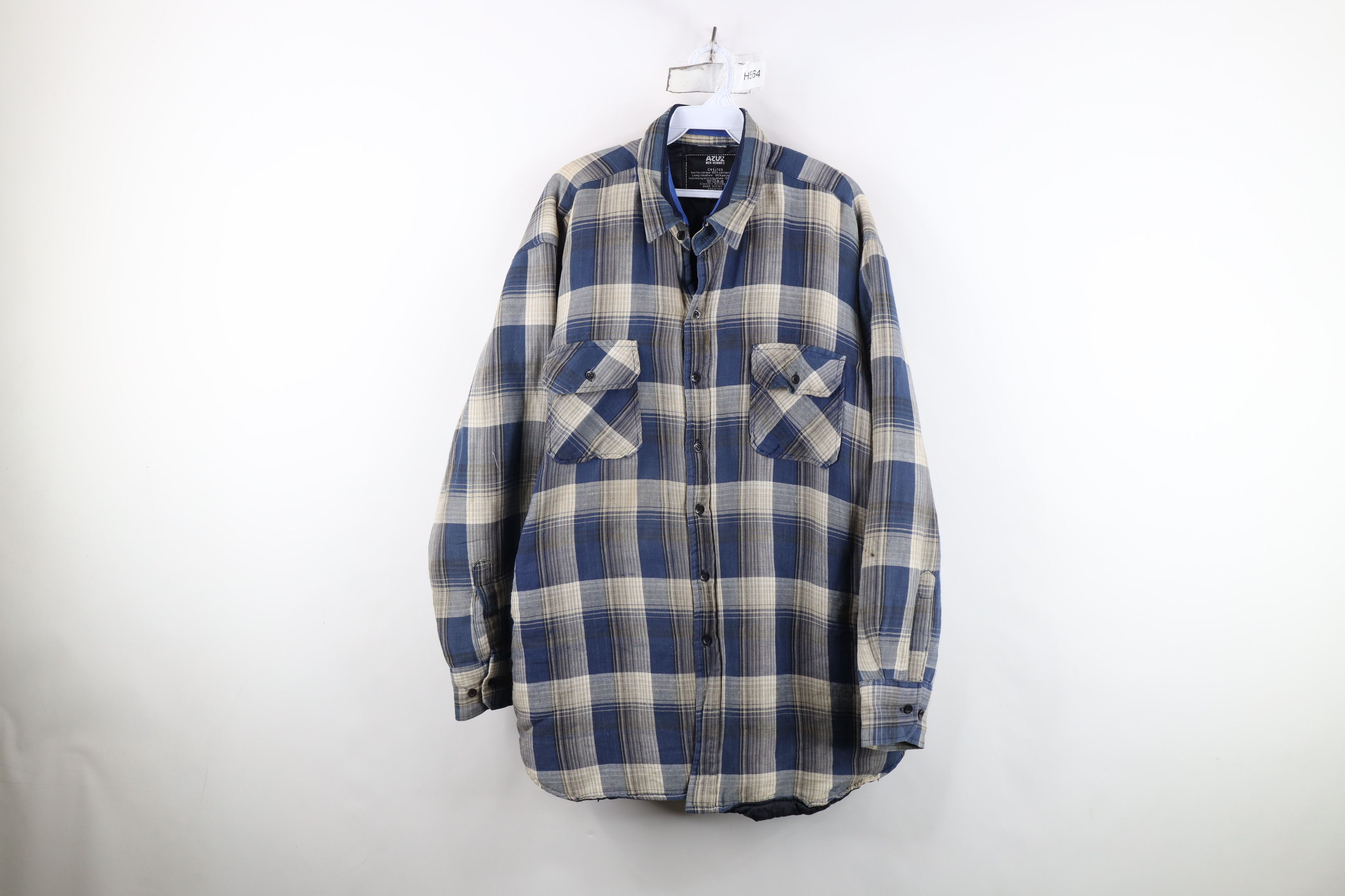 Vintage Vintage 90s Y2K Streetwear Button Shirt Jacket Jac Shirt Size US XXL / EU 58 / 5 - 1 Thumbnail