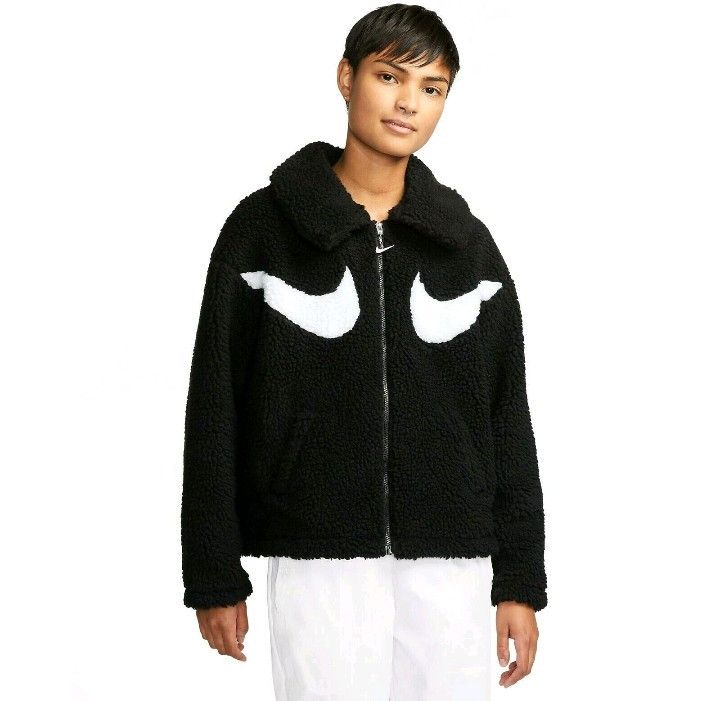 A.P.C. × Nike Nike Big Swoosh Sherpa Fleece Jacket Size US M / EU 48-50 / 2 - 3 Thumbnail
