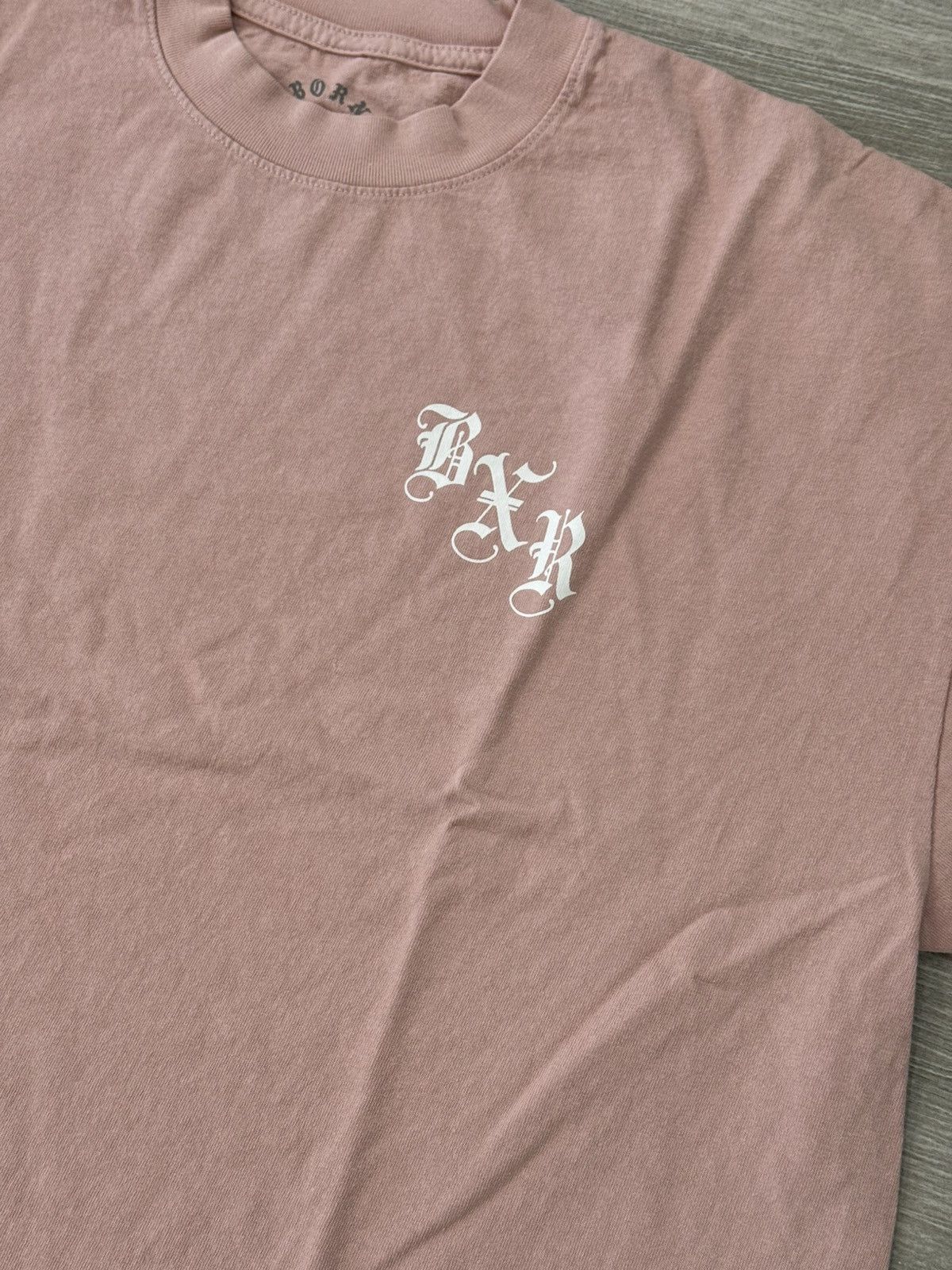 Born X Raised BORN X RAISED BlackLetter Jumbo Arch Tee Dusty Rose Sz Large Size US L / EU 52-54 / 3 - 2 Thumbnail