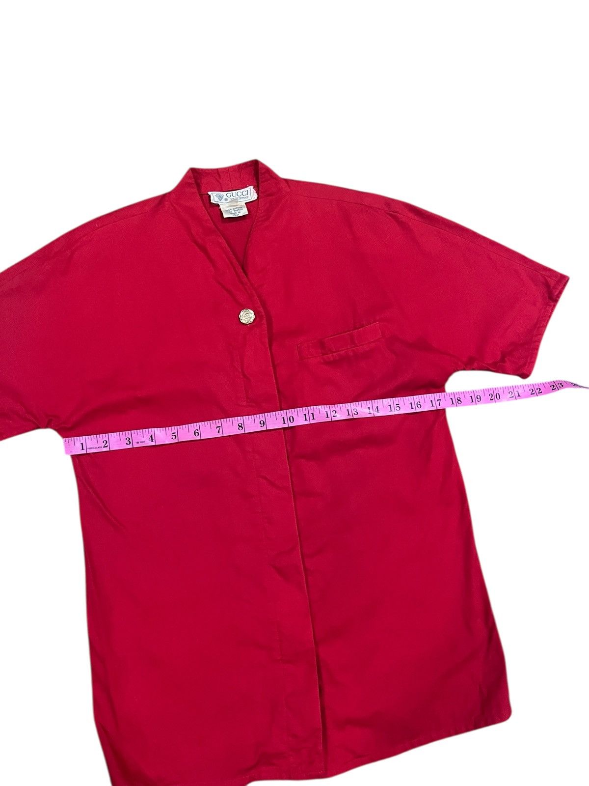 Gucci vintage GUCCI GG BUTTON DOWN SHORT SLEEVE SAIZ 40 Size US XXS / EU 40 - 13 Thumbnail