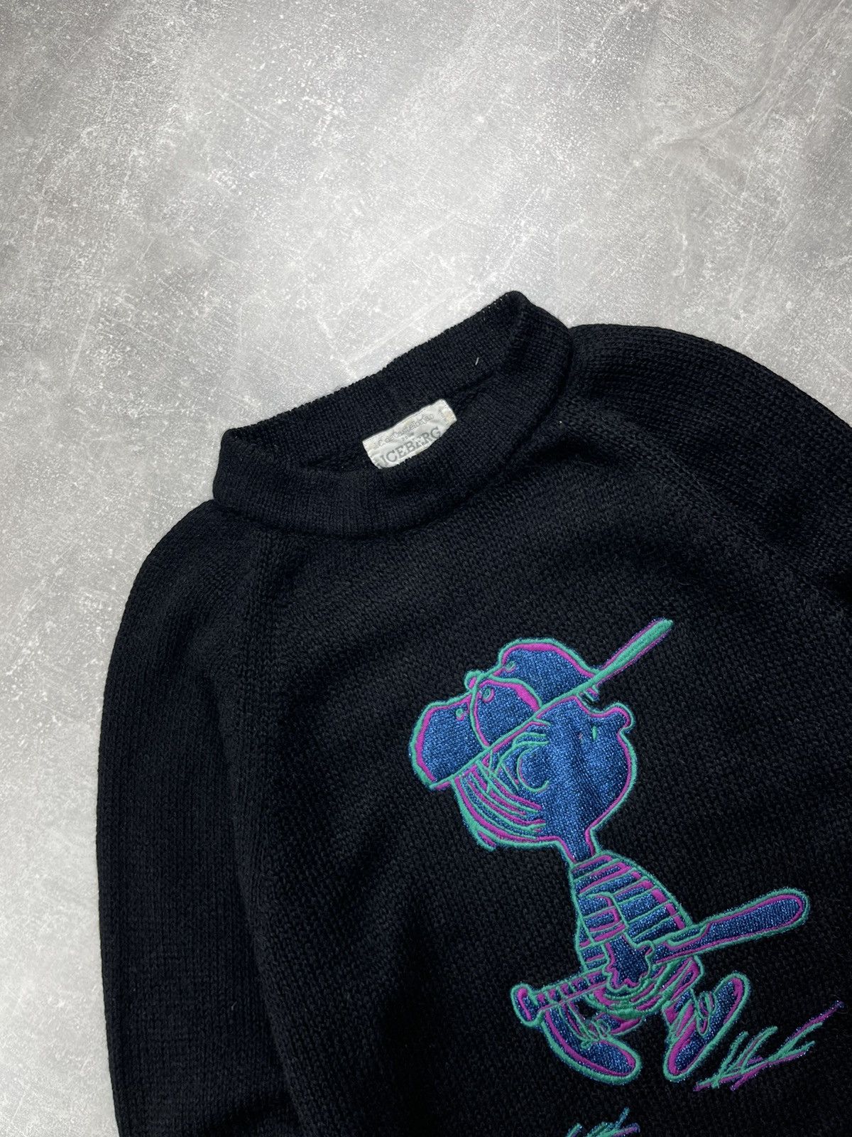 Iceberg Iceberg x Castelbajac Vintage Peanuts Knit Sweater Black Size M / US 6-8 / IT 42-44 - 4 Thumbnail