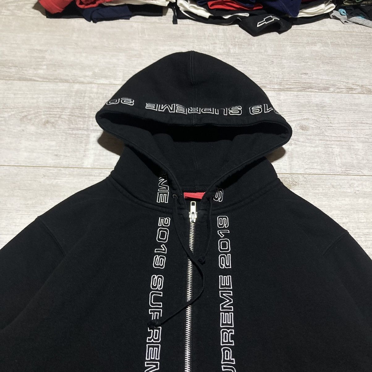 Supreme SUPREME TOPLINE ZIP UP SWEATSHIRT 2019 HOODIE BLACK Size US M / EU 48-50 / 2 - 3 Thumbnail